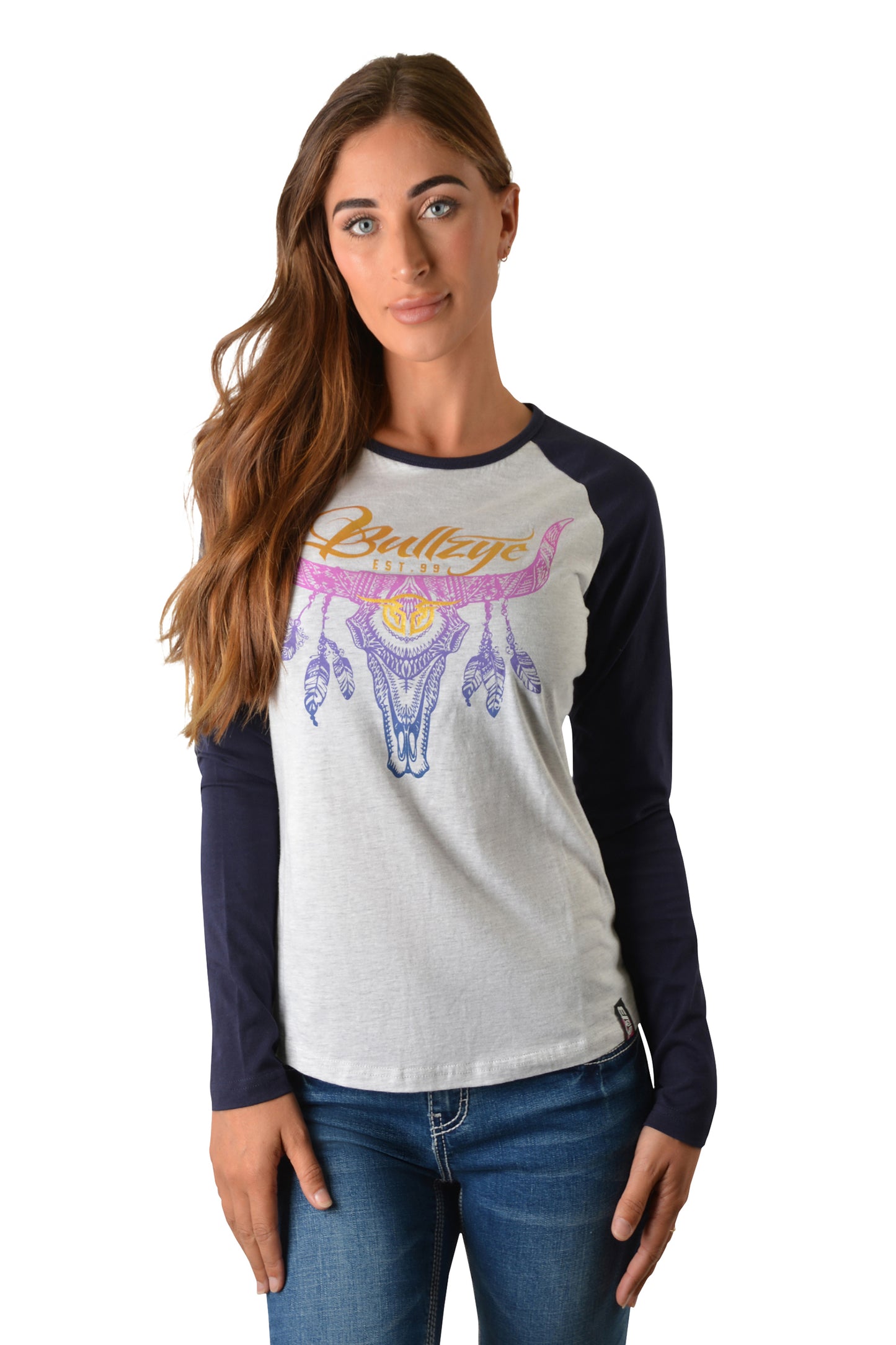 SUNSET STEER L/S RAGLAN TEE