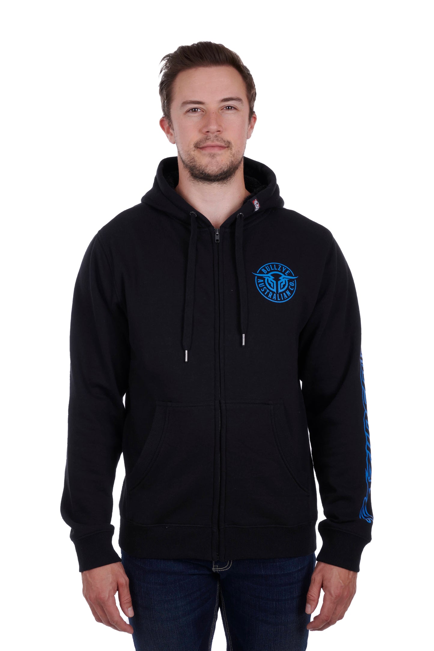MENS BULLRING ZIP UP HOODIE