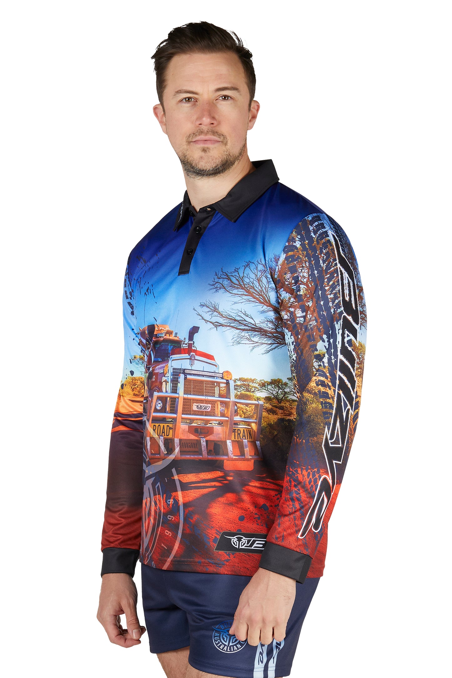 MENS ROAD TRAIN LS TEE