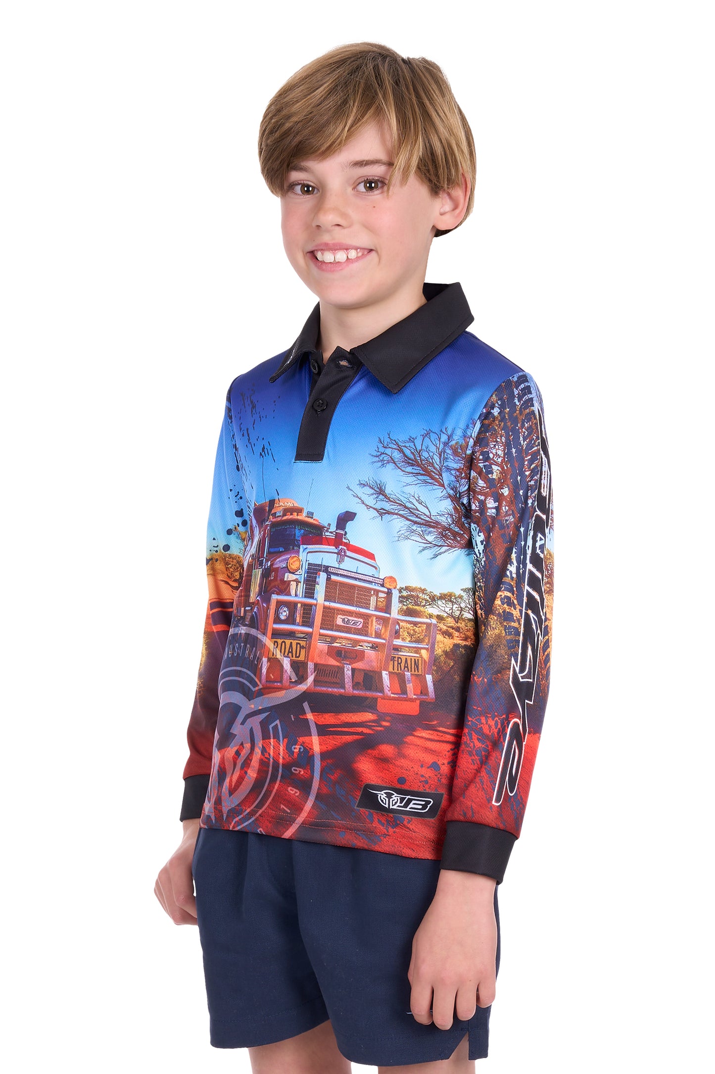 BOYS ROAD TRAIN LS TEE