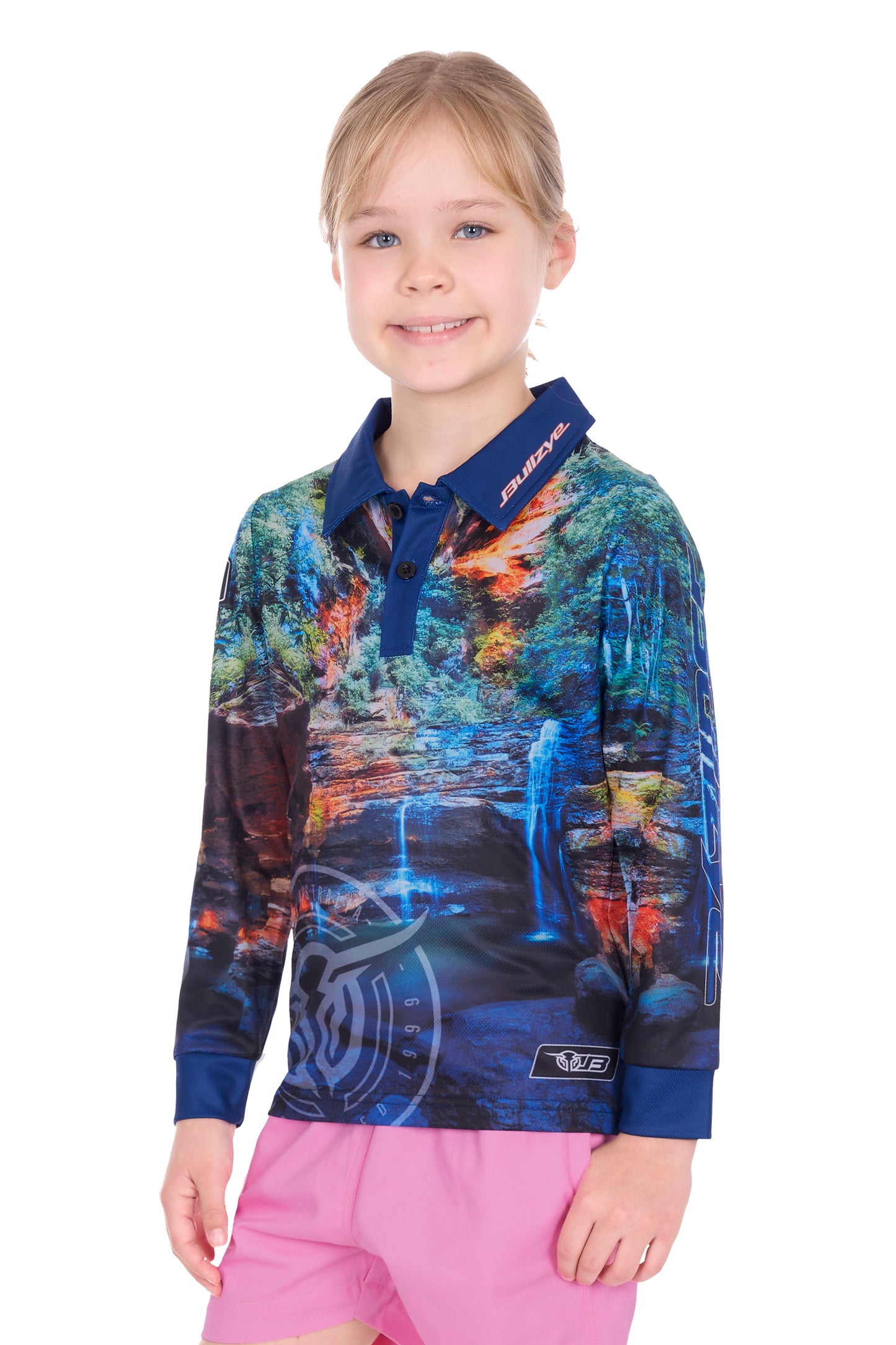 GIRLS WATERFALL LS TEE
