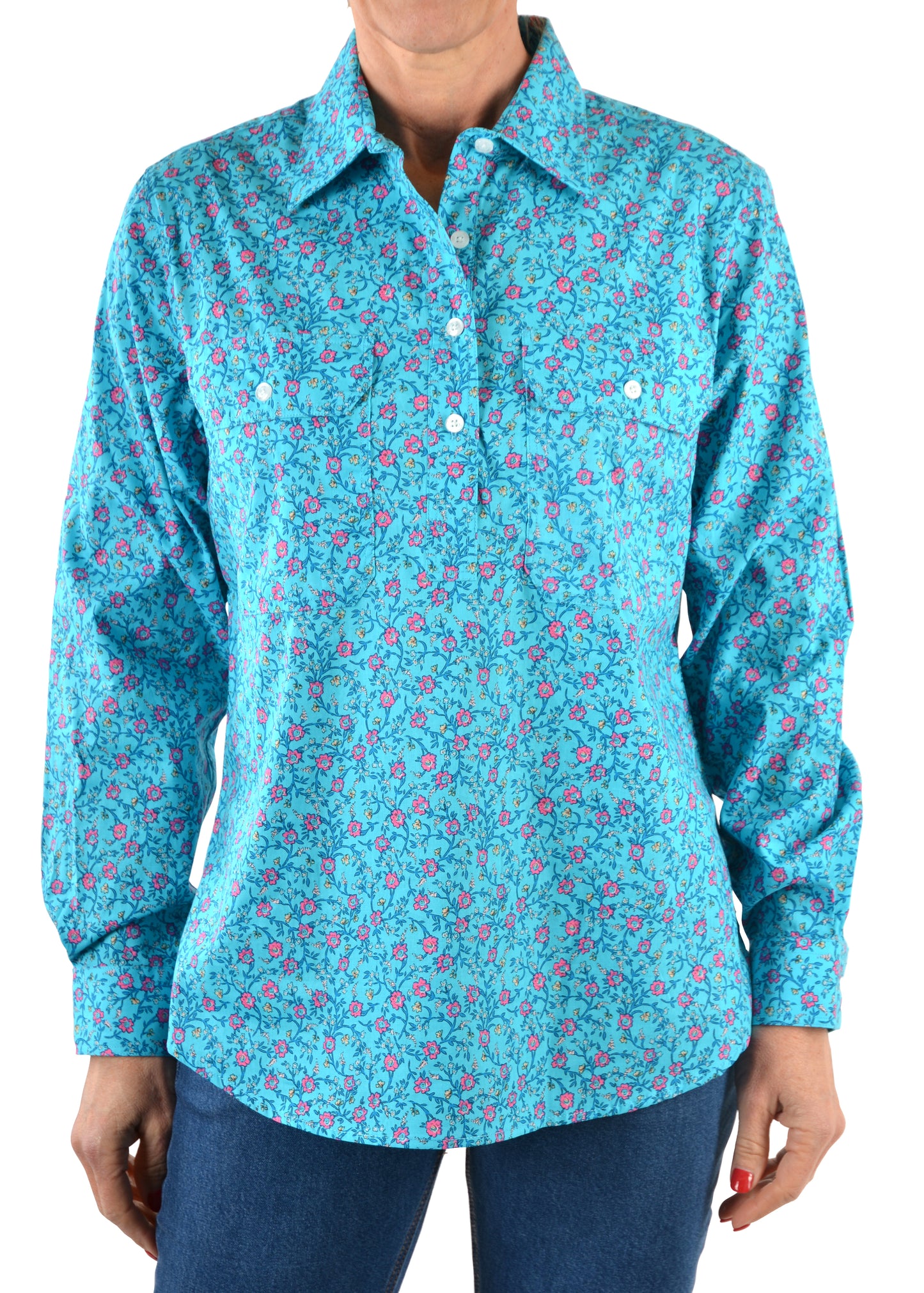 BLAKE HALF PLKT L/S SHIRT
