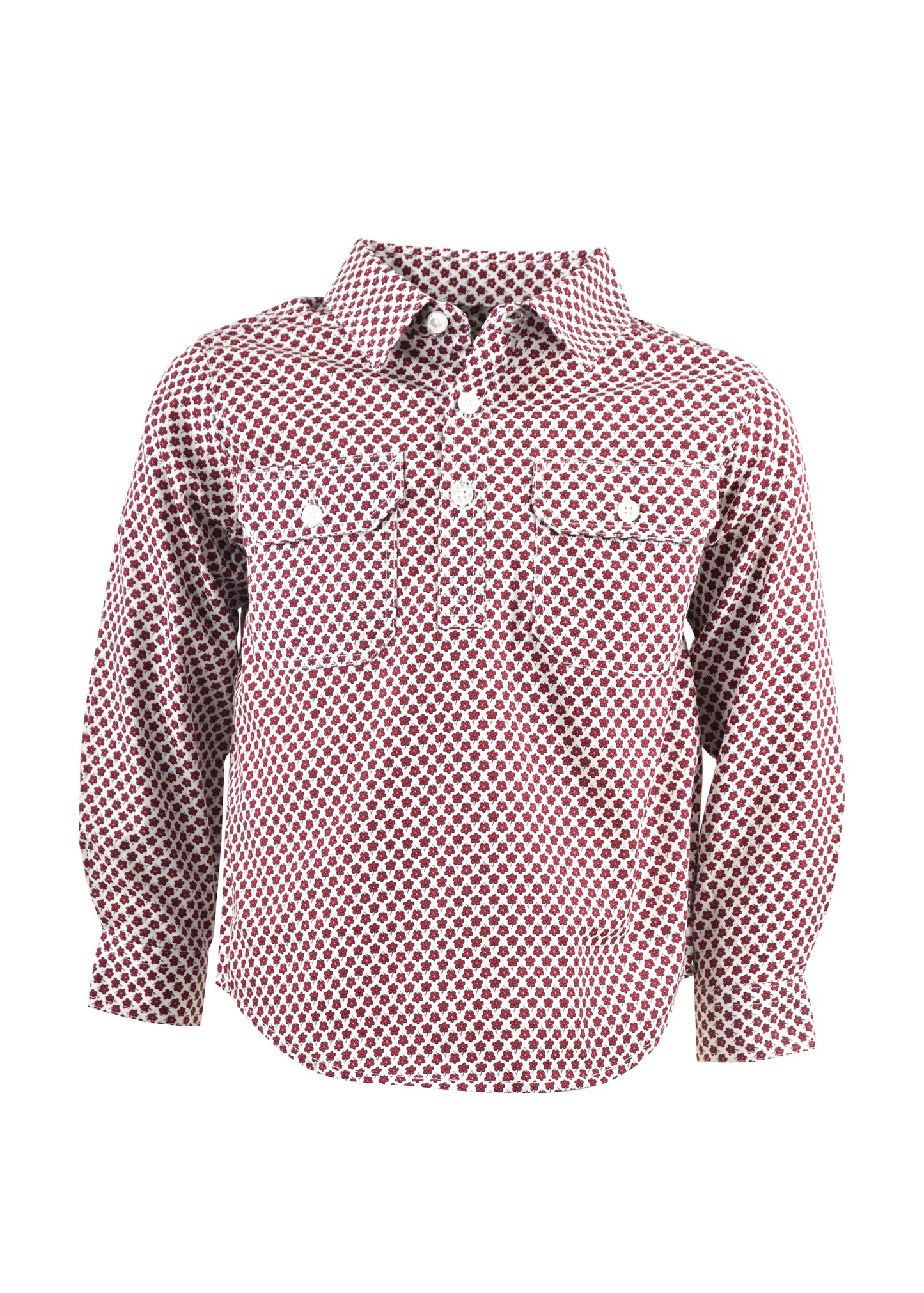 FINLEY HALF PLKT L/S SHIRT