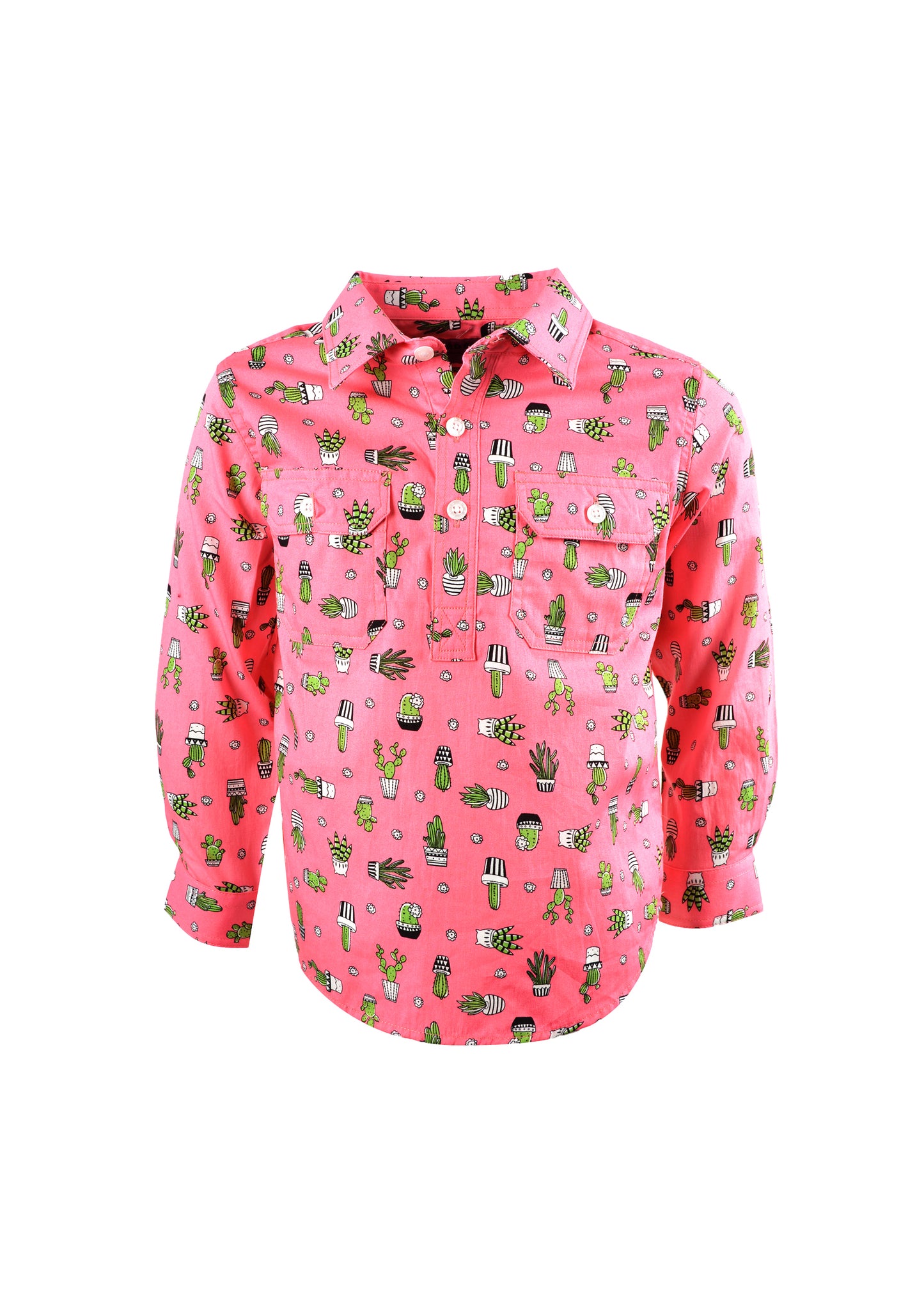 FRIDA HALF PLKT L/S SHIRT