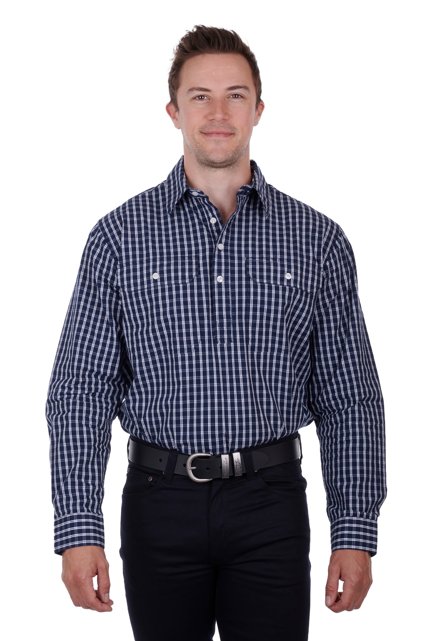 MENS ALON H/PLKT LS SHIRT