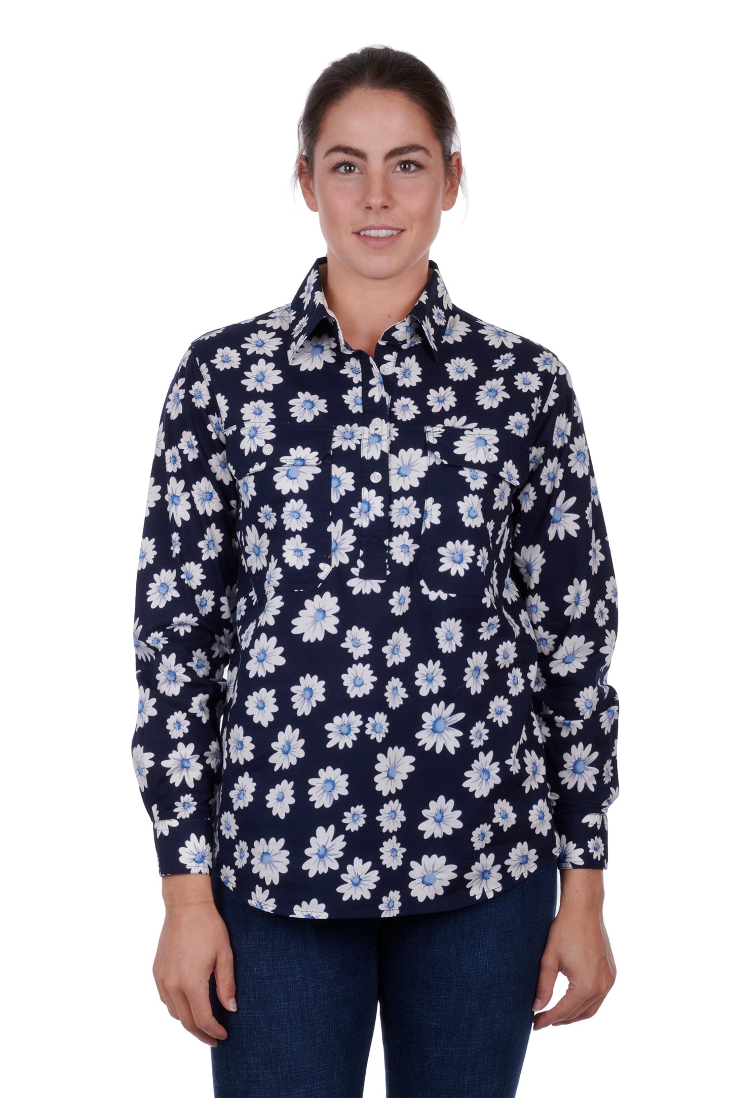 WMNS DIAN H/PLKT LS SHIRT