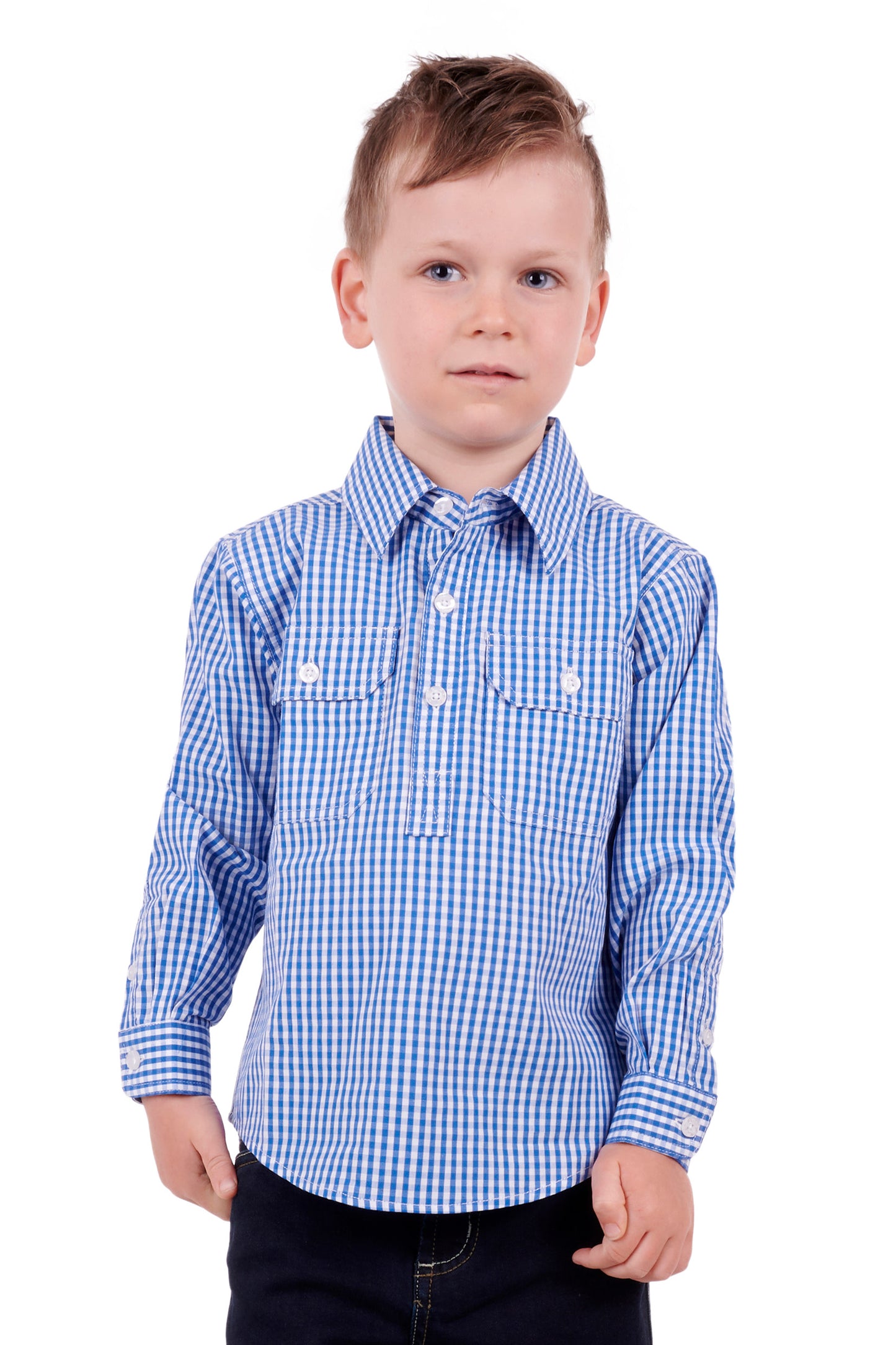 KIDS DEVIN H/PLKT LS SHIRT