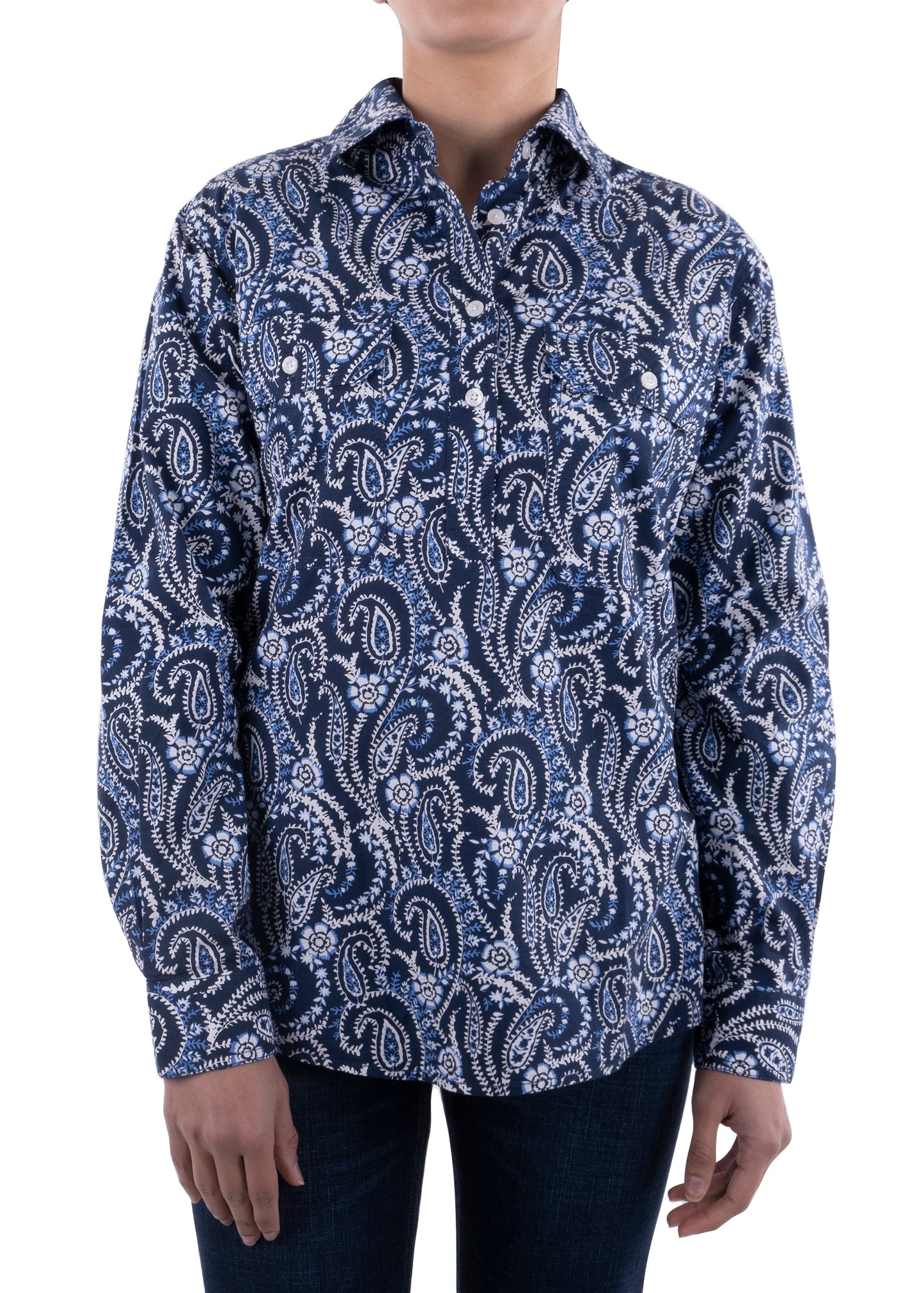 WMNS CLAIRE H/PLKT LS SHIRT