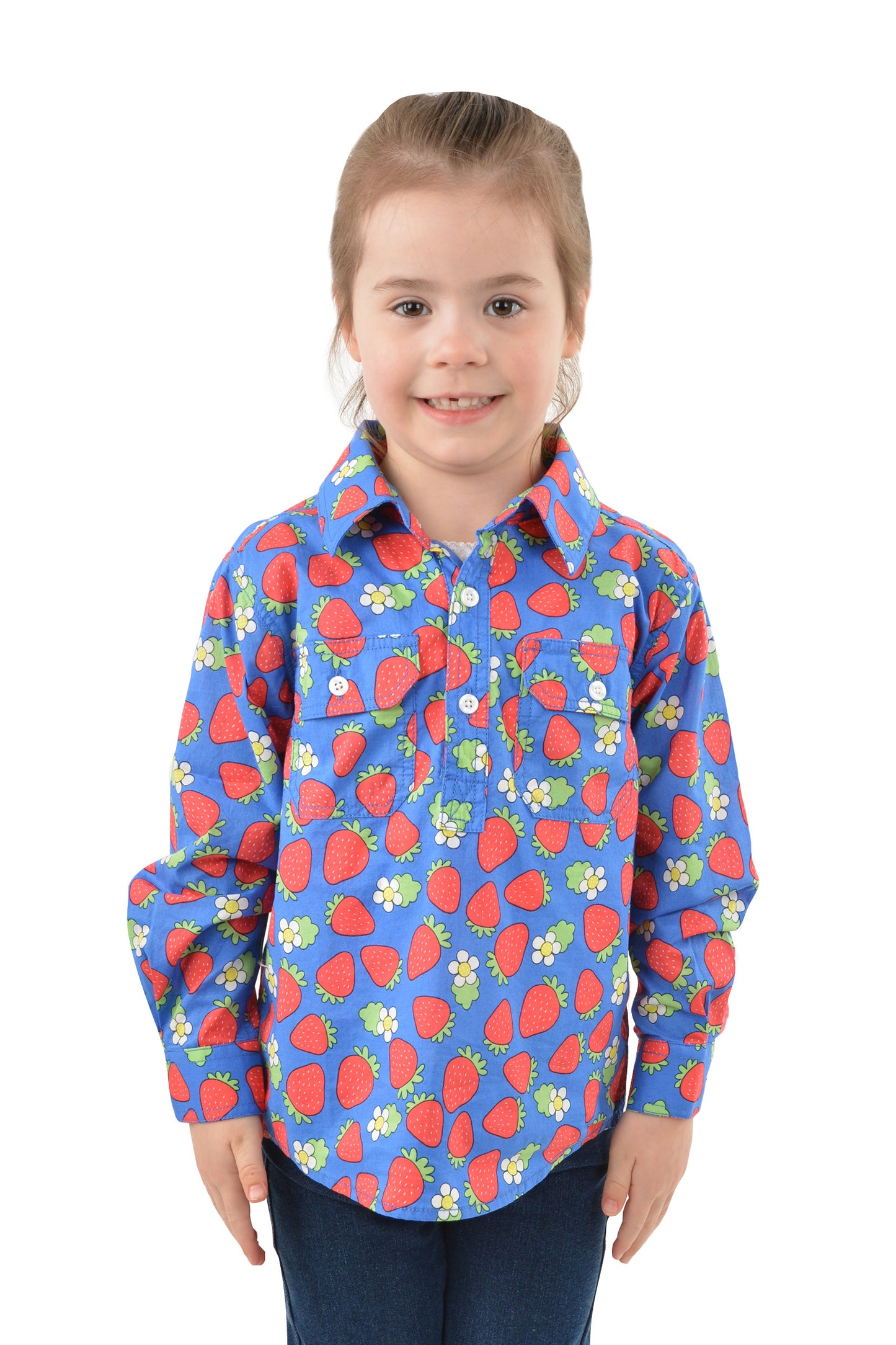 KIDS ANNIE H/PLKT LS SHIRT