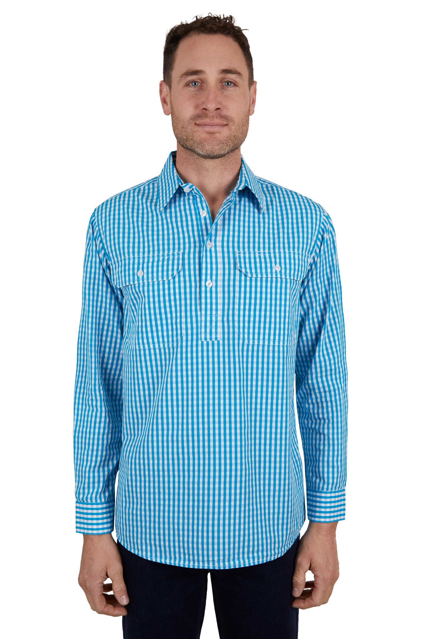 MENS ALONZO H/PLKT LS SHIRT