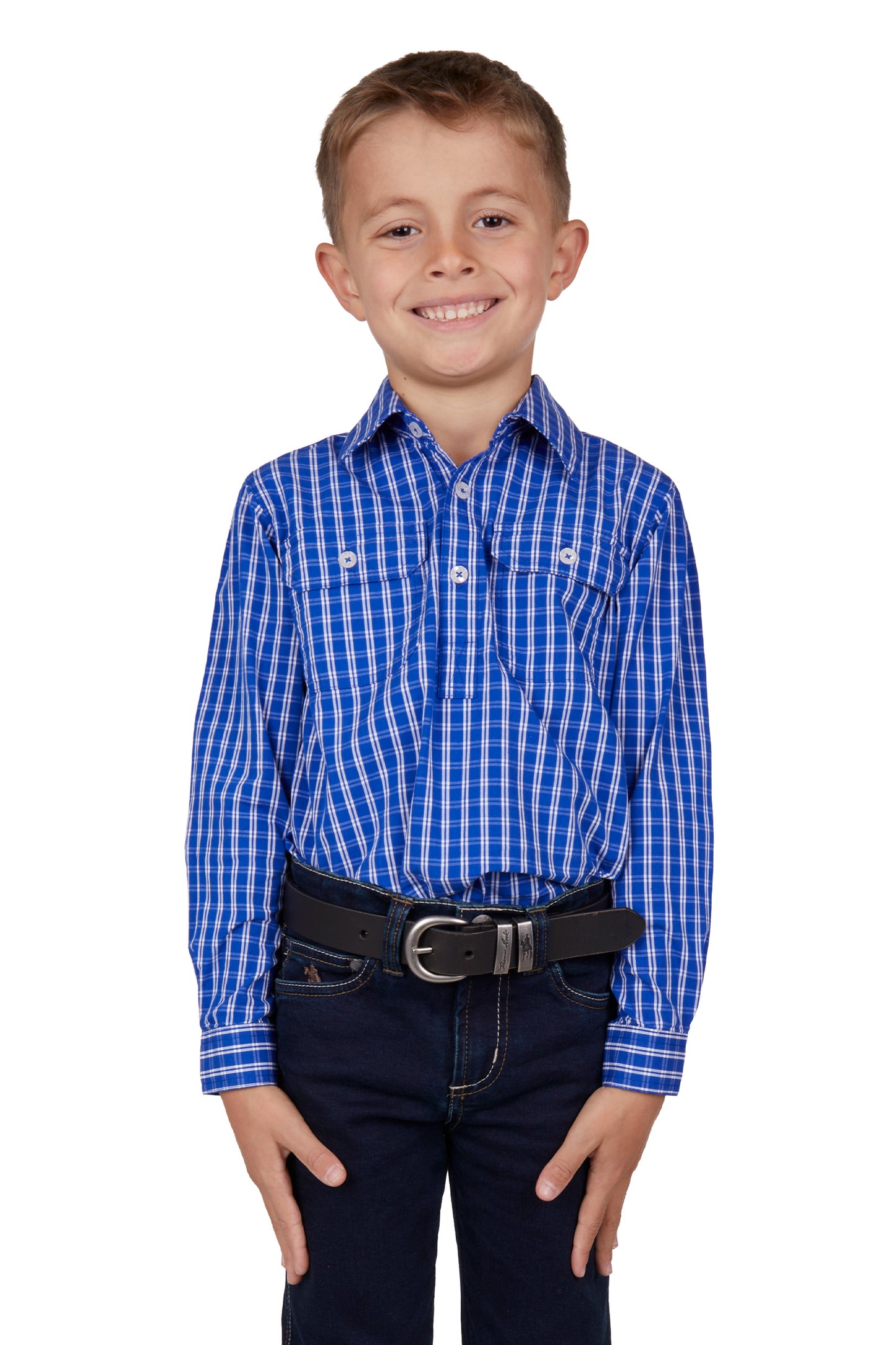 KIDS TAD H/PLKT LS SHIRT