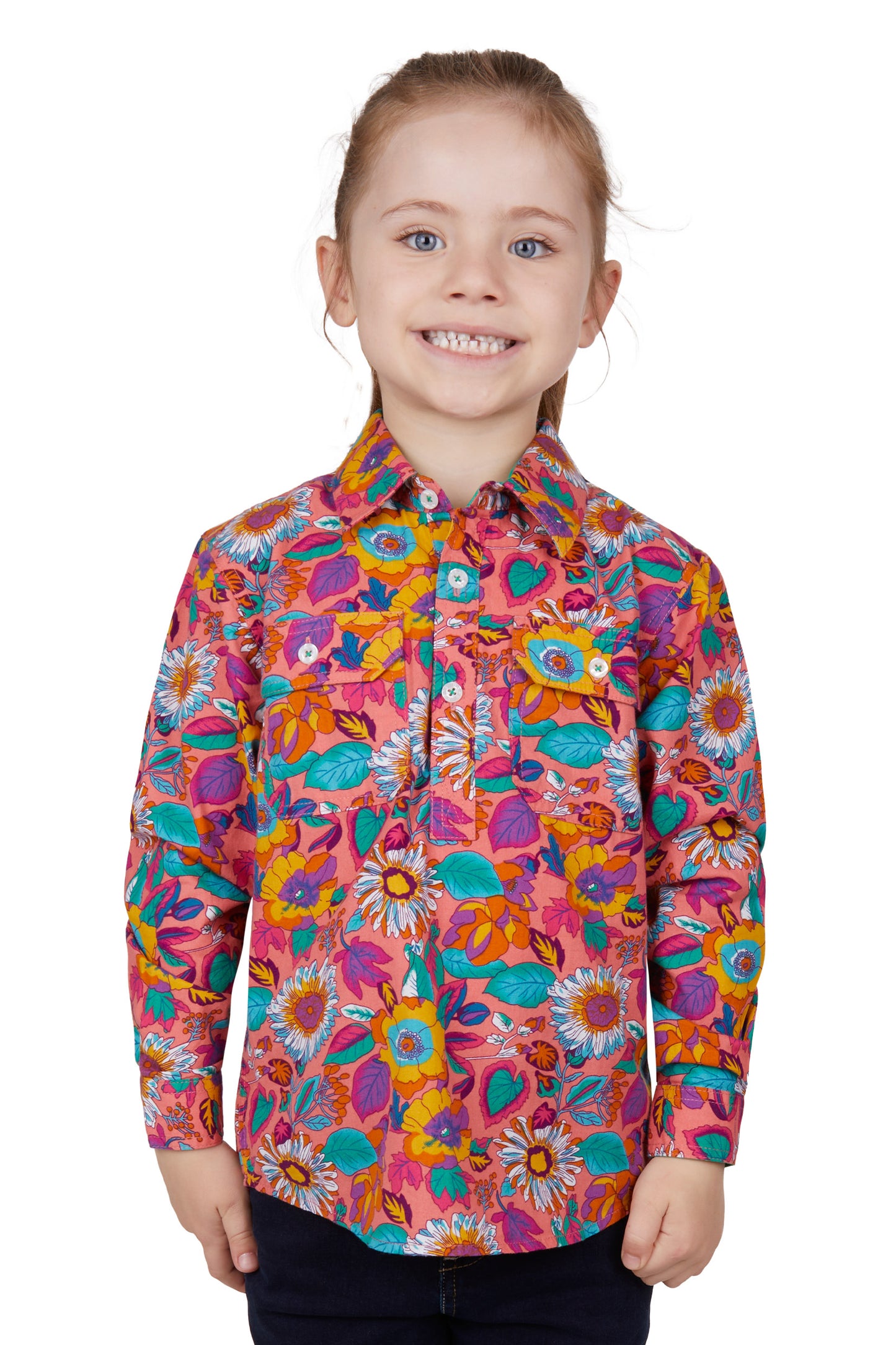 KIDS SUSIE H/PLKT LS SHIRT