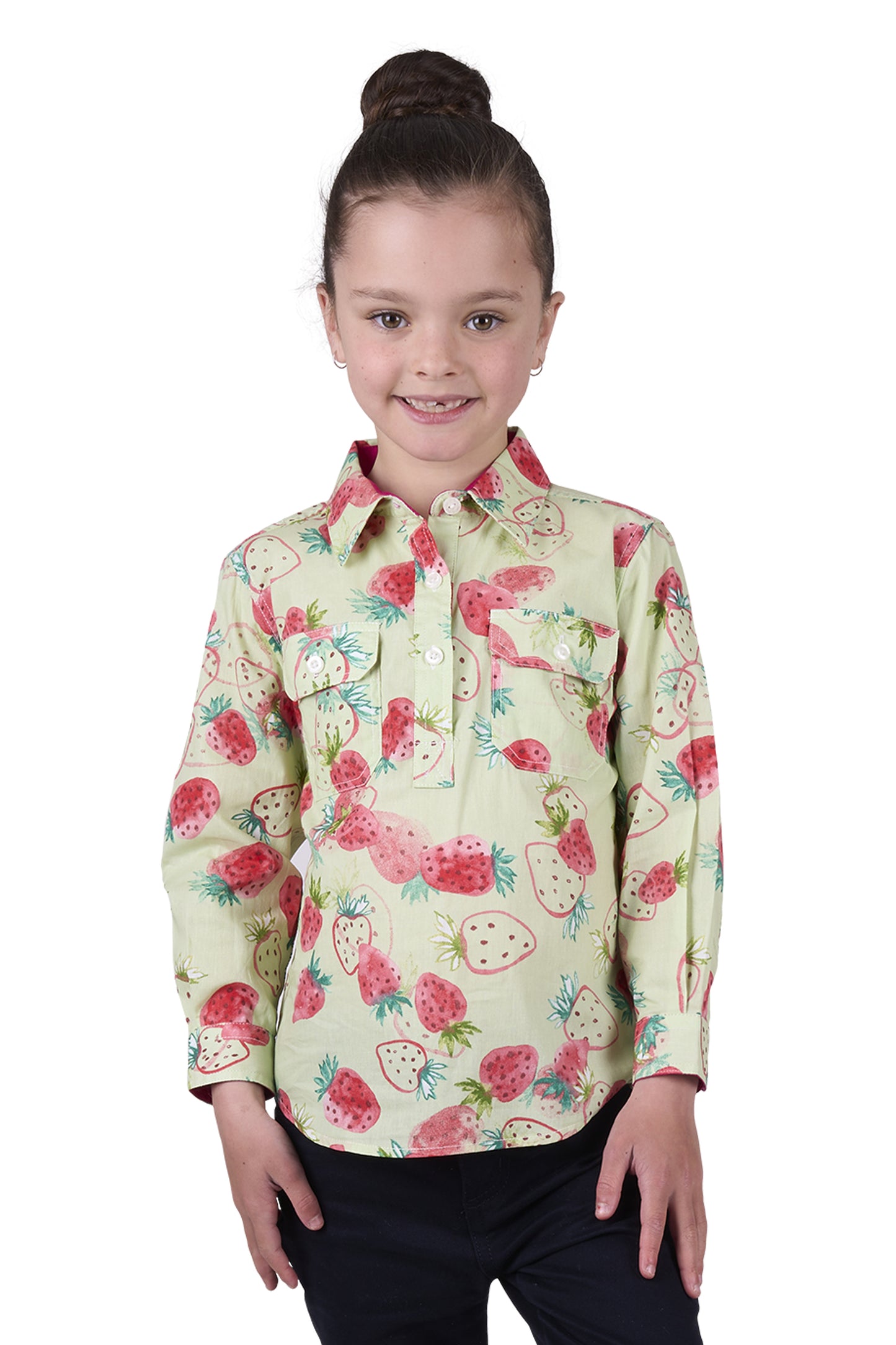 KIDS KIMMY 1/2 PLKT LS SHIRT