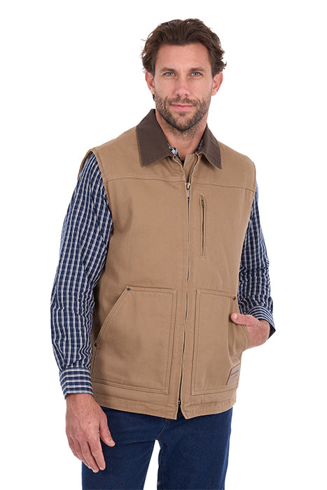 MENS HS CANVAS VEST