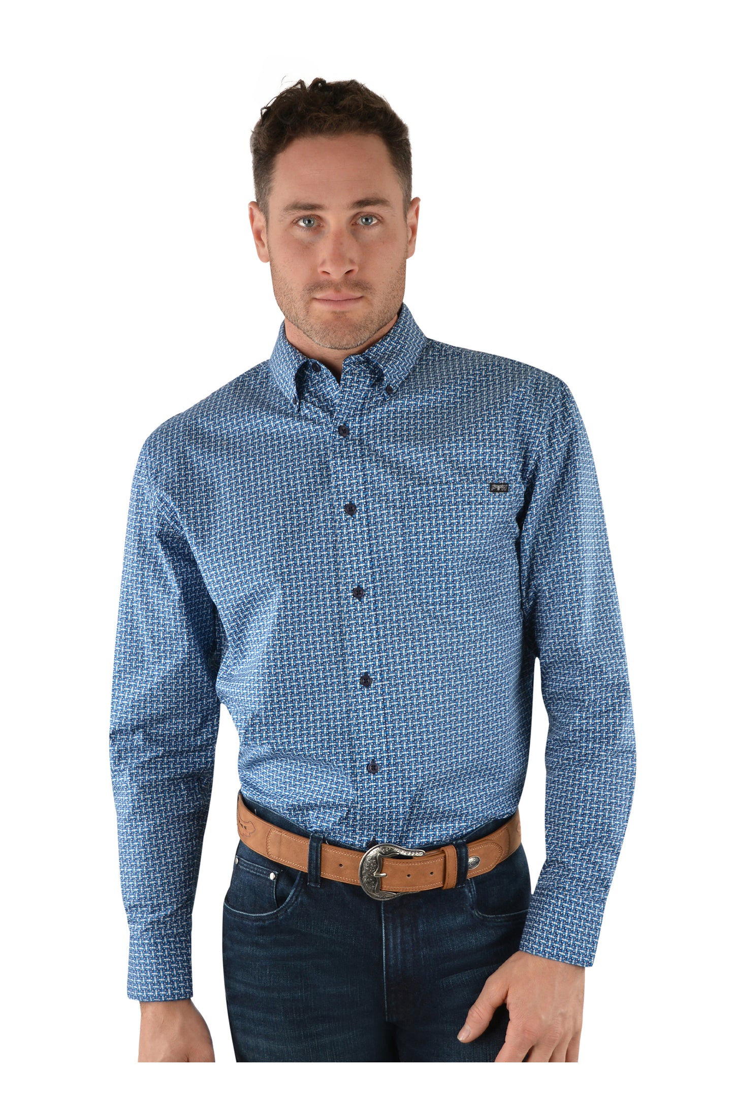BOURKE PRINT BUTTON L/S SHIRT