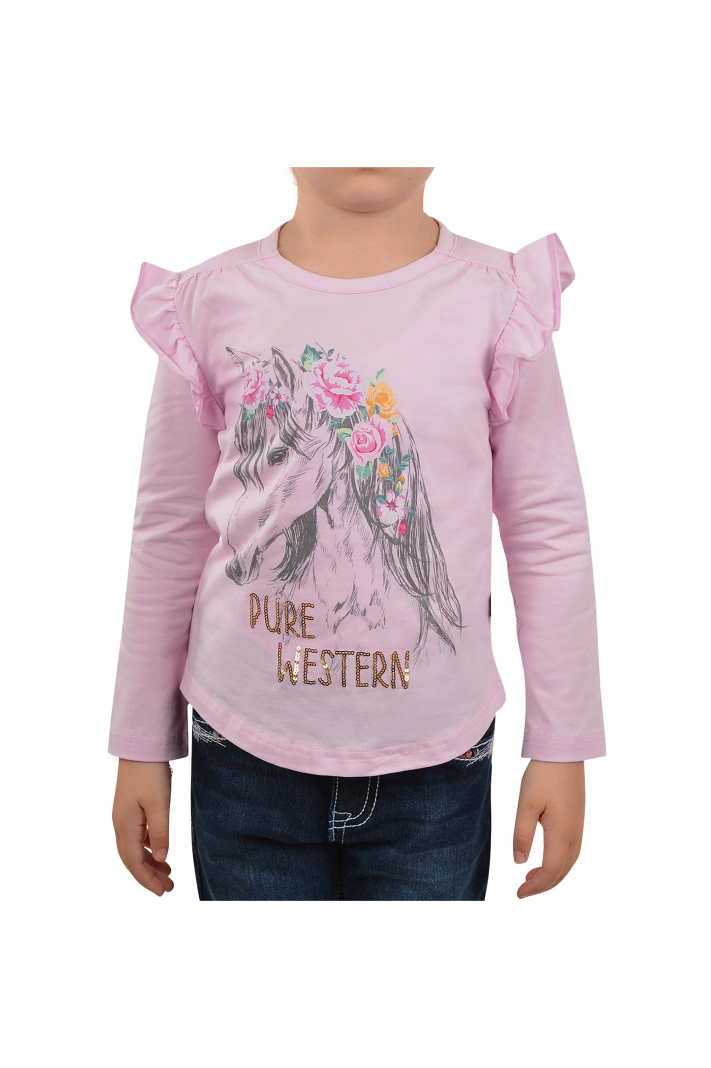 EMMY FRILL SLEEVE TEE