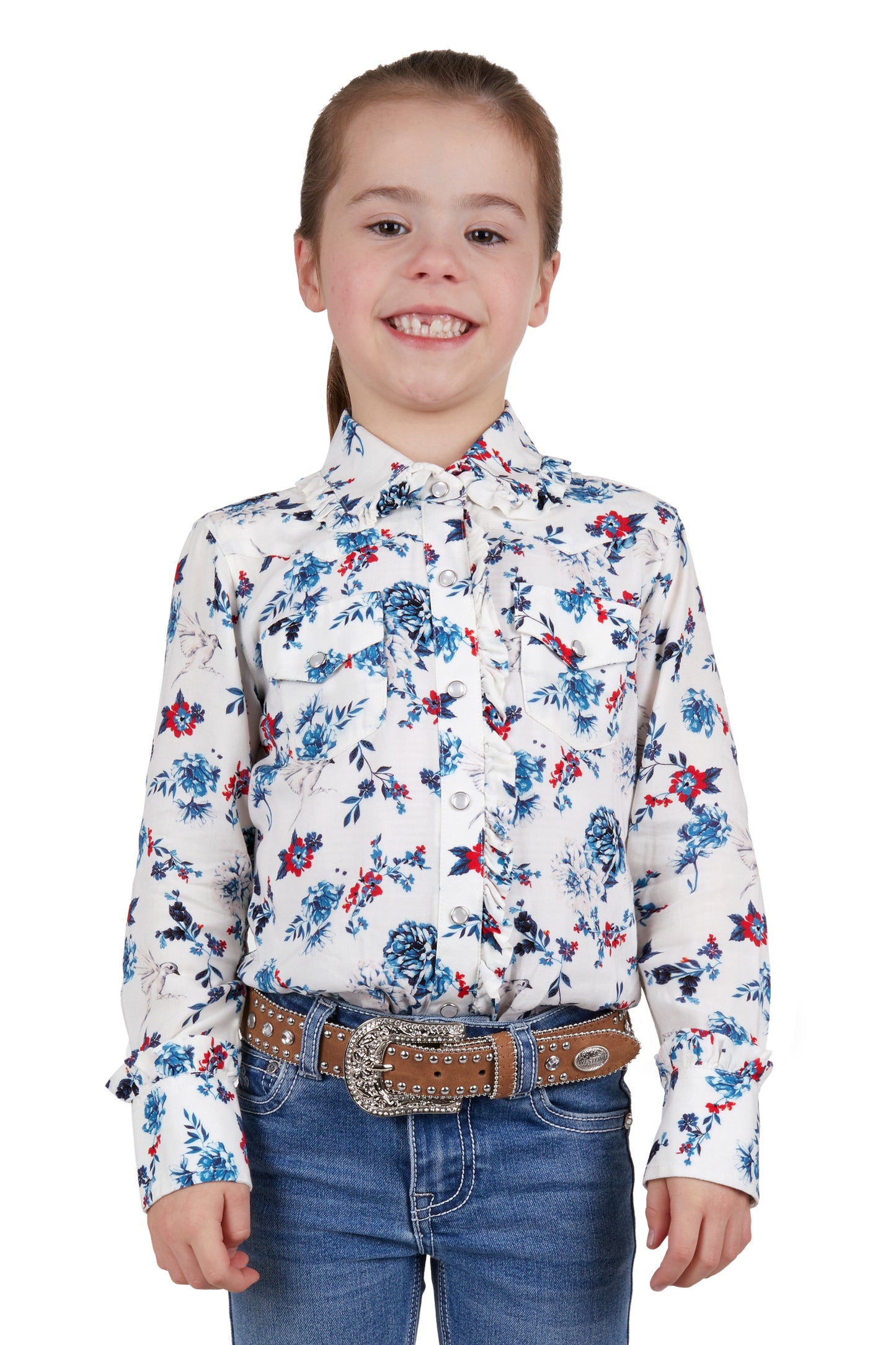 GIRLS FLORA LS SHIRT