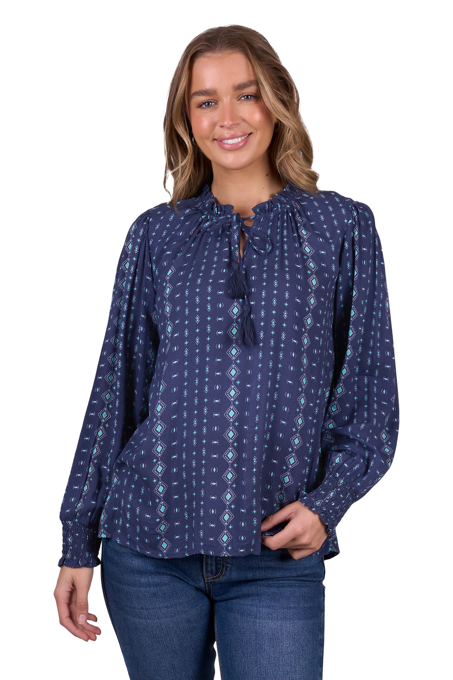 WMNS RACHEL LS BLOUSE