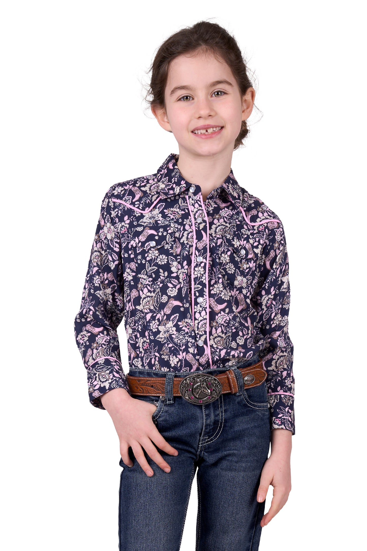 GIRLS HANNAH LS SHIRT