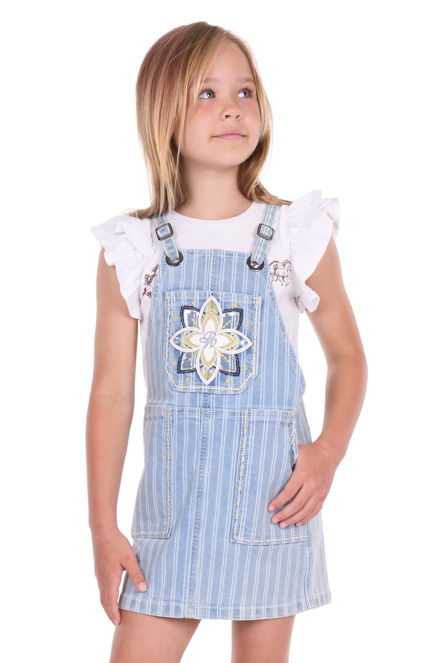 GIRLS FREYA PINAFORE DRESS