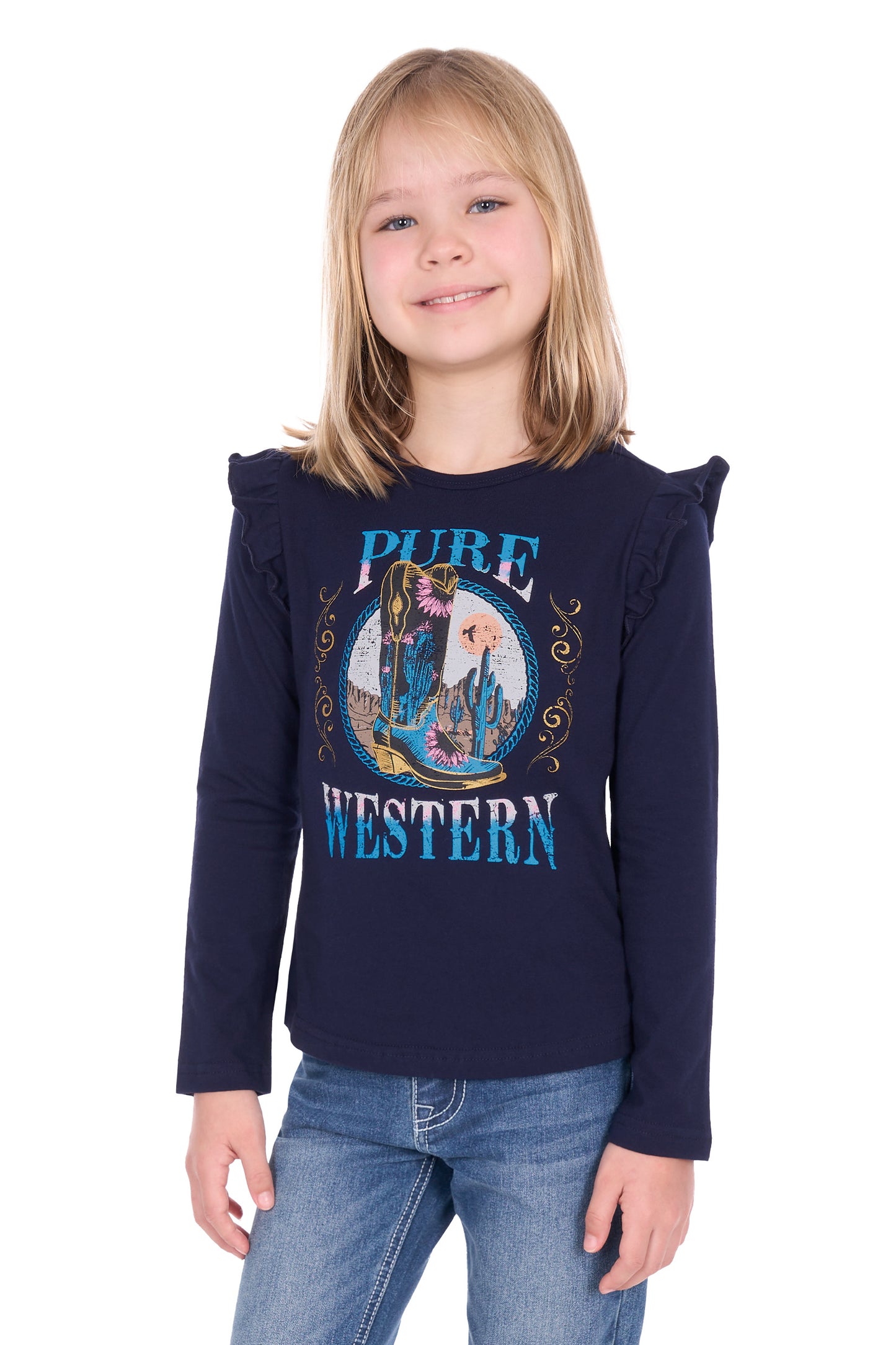 GIRLS TRINITY LS TEE