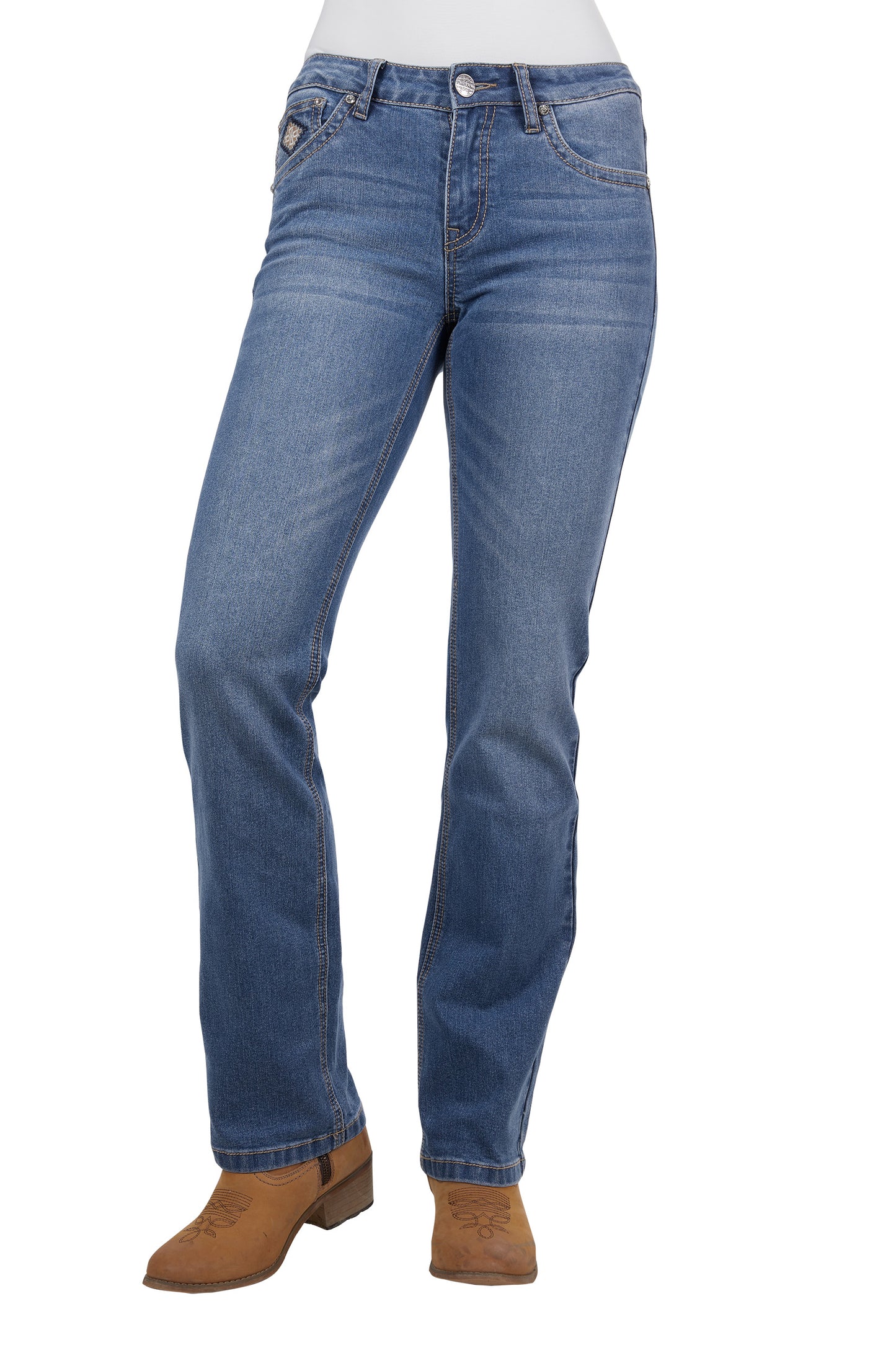 WMNS GIA HI RISE BCUT JEAN 34L