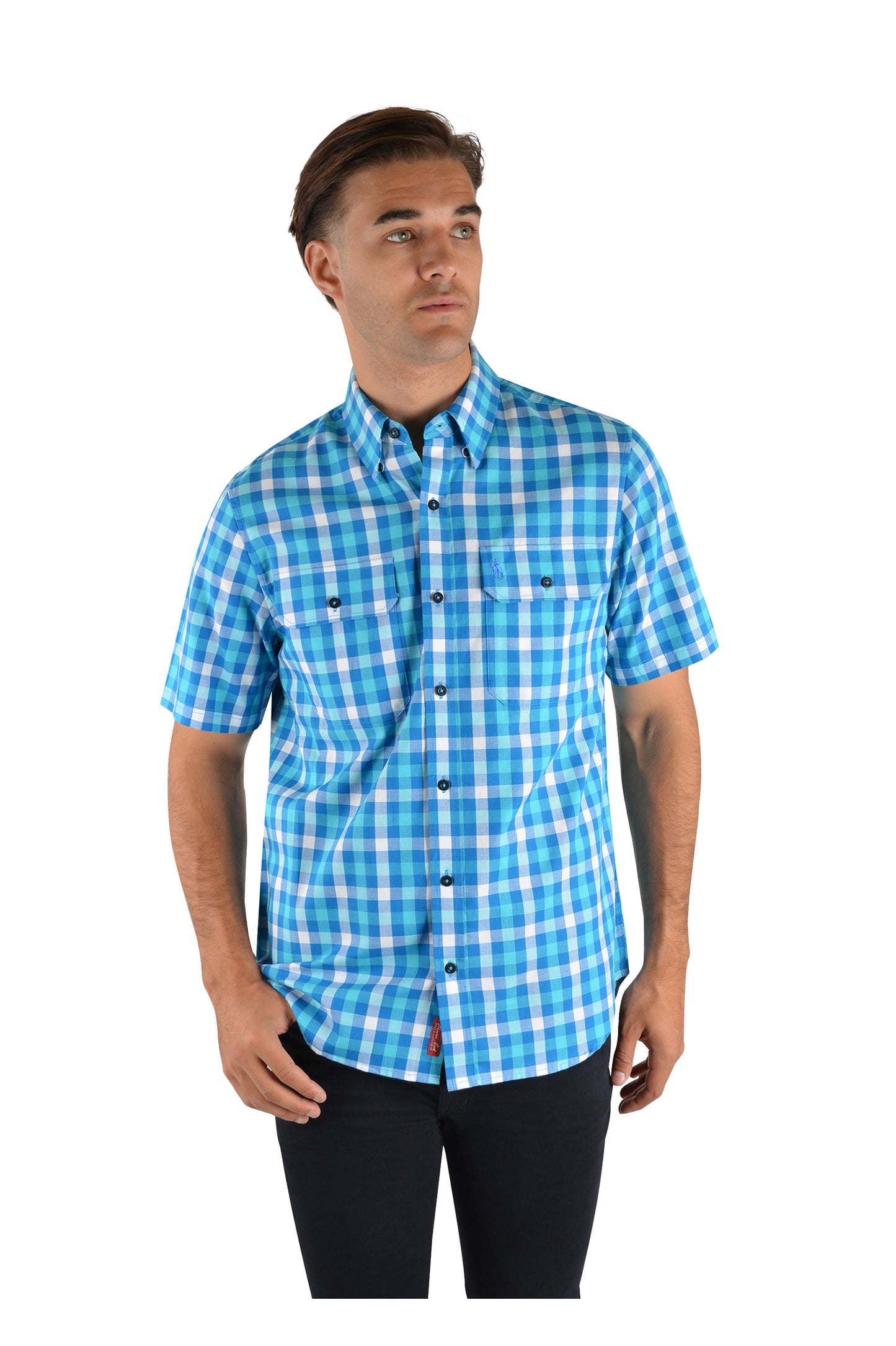 PARNELL CHECK 2-PKT S/S SHIRT