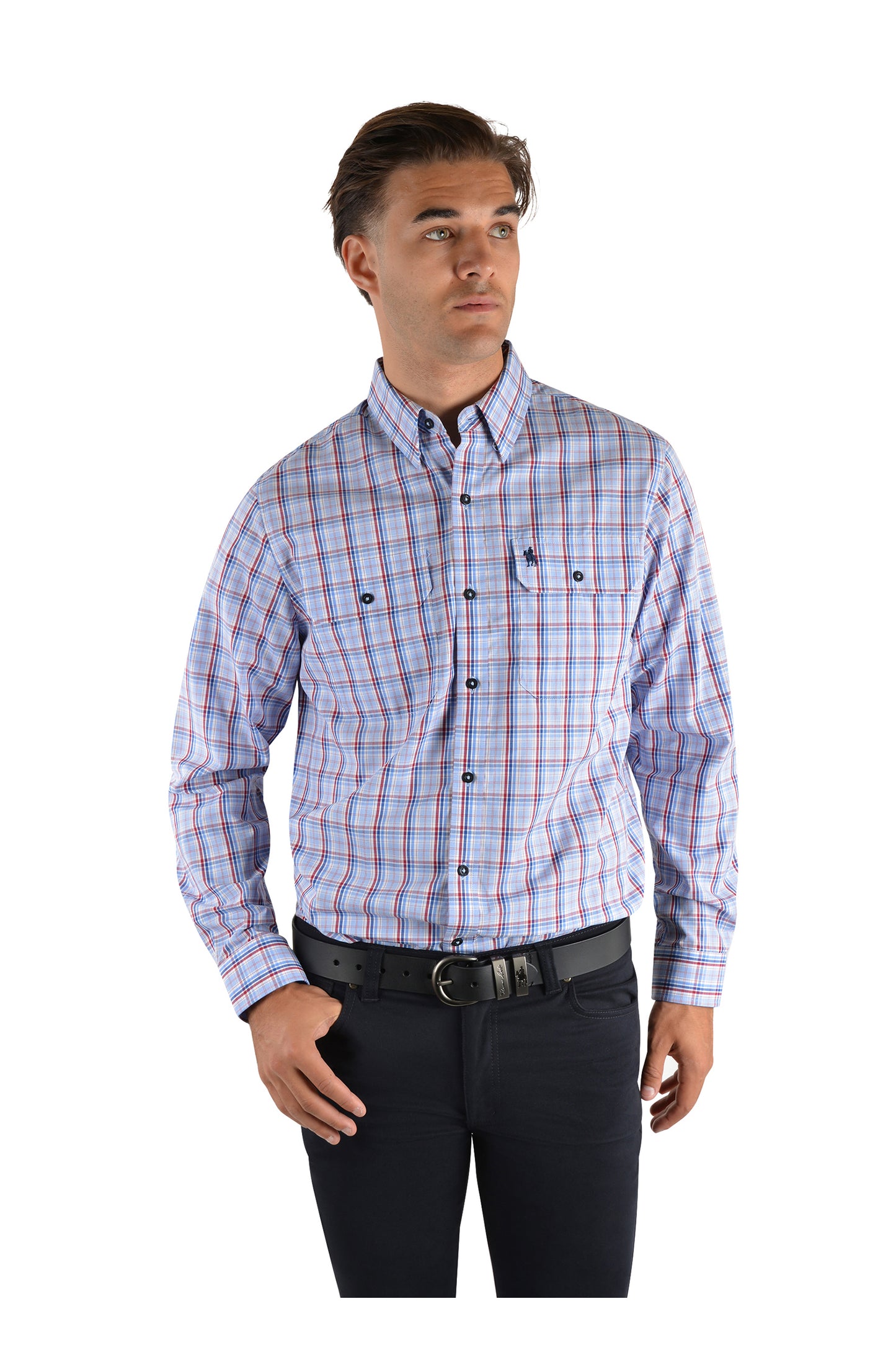 RUNDEL CHECK 2-PKT L/S SHIRT