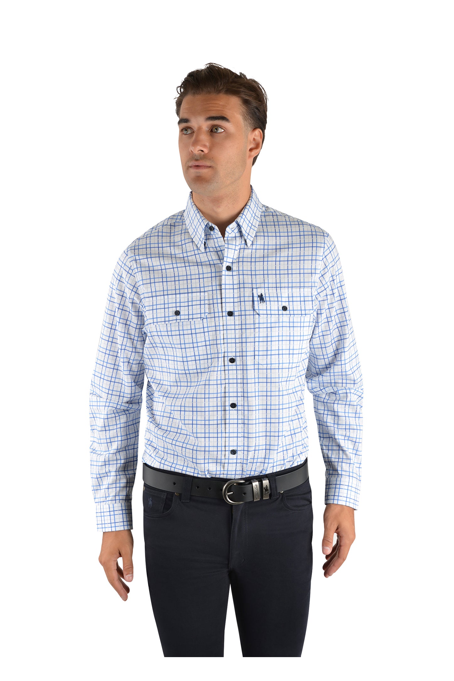 WILKINSON CHK 2-PKT L/S SHIRT