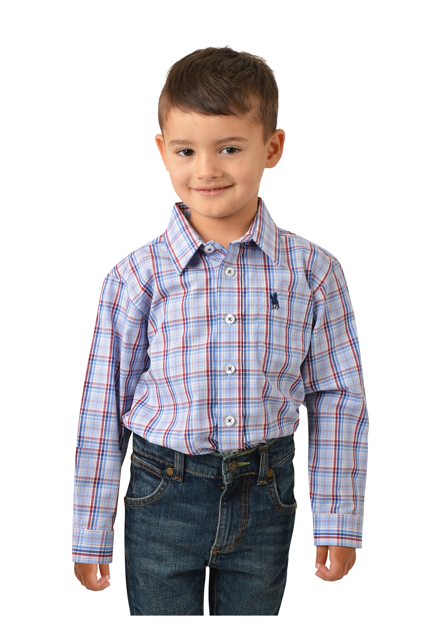 RUNDEL CHECK 1-PKT L/S SHIRT