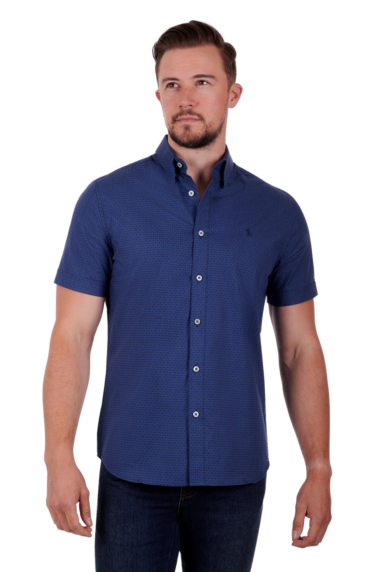 MENS EDWARD TAILORED SS SHIRT