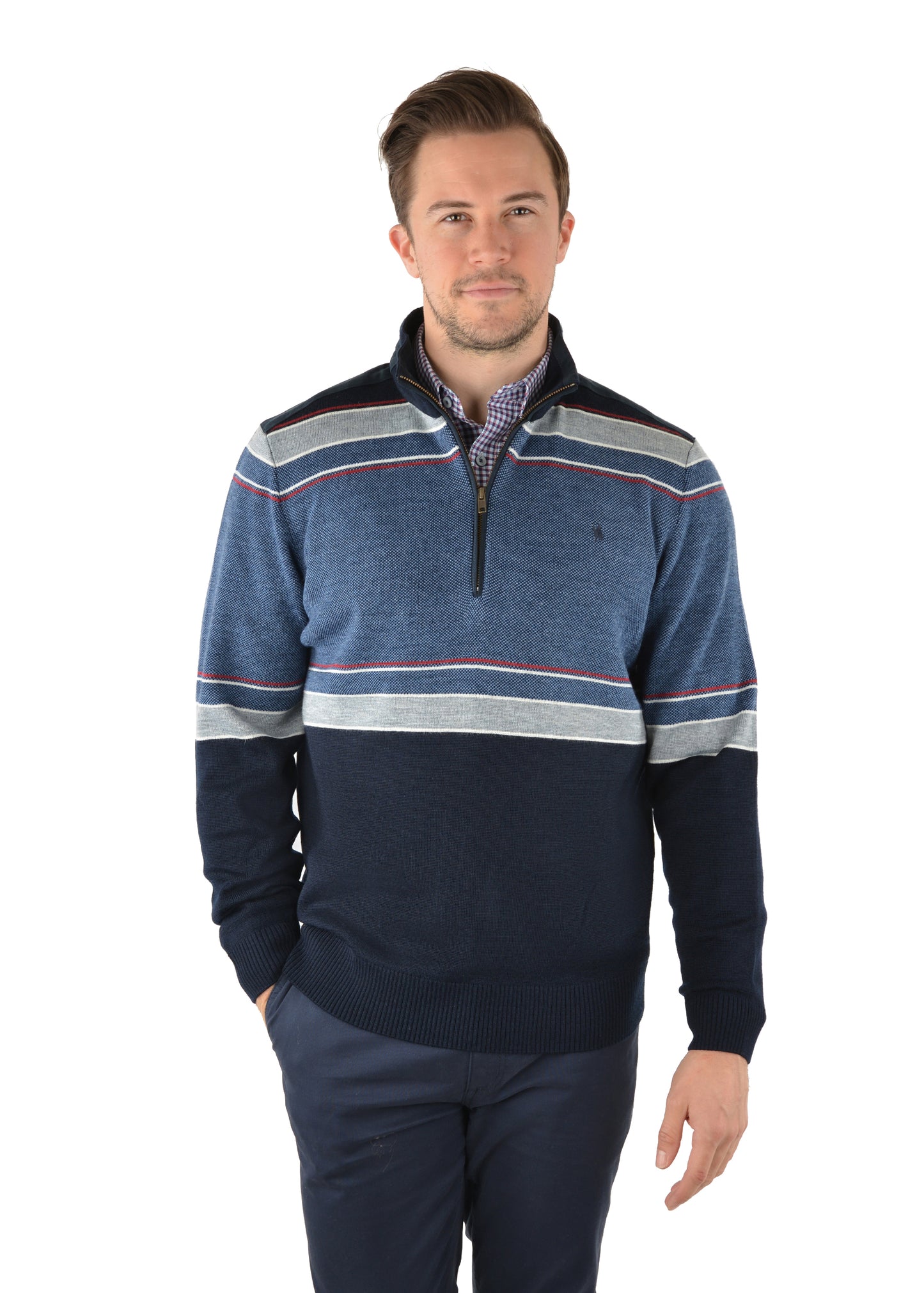 MENS CARRINGTON 1/4 ZIP RUGBY