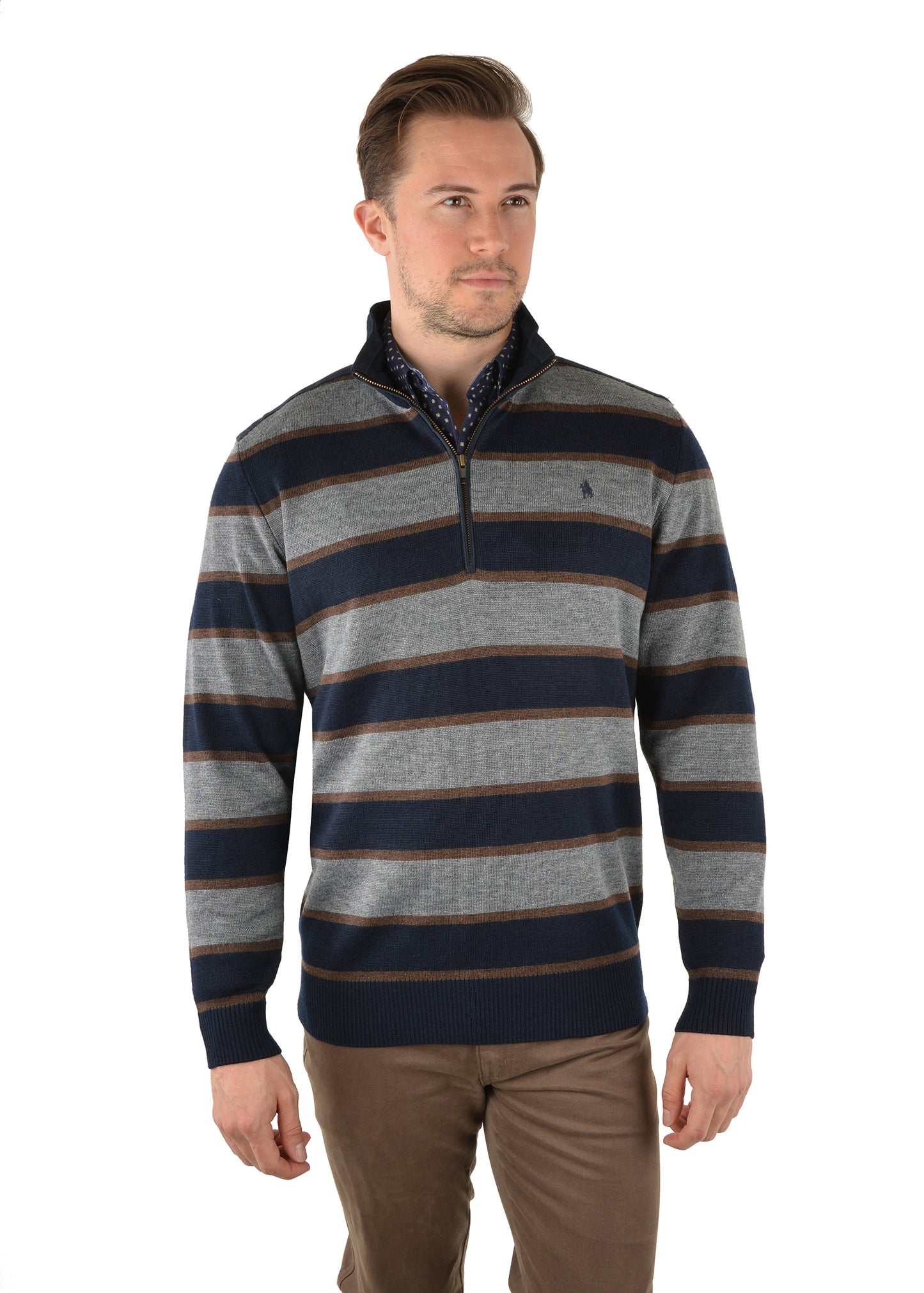 MENS EVAN 1/4 ZIP RUGBY