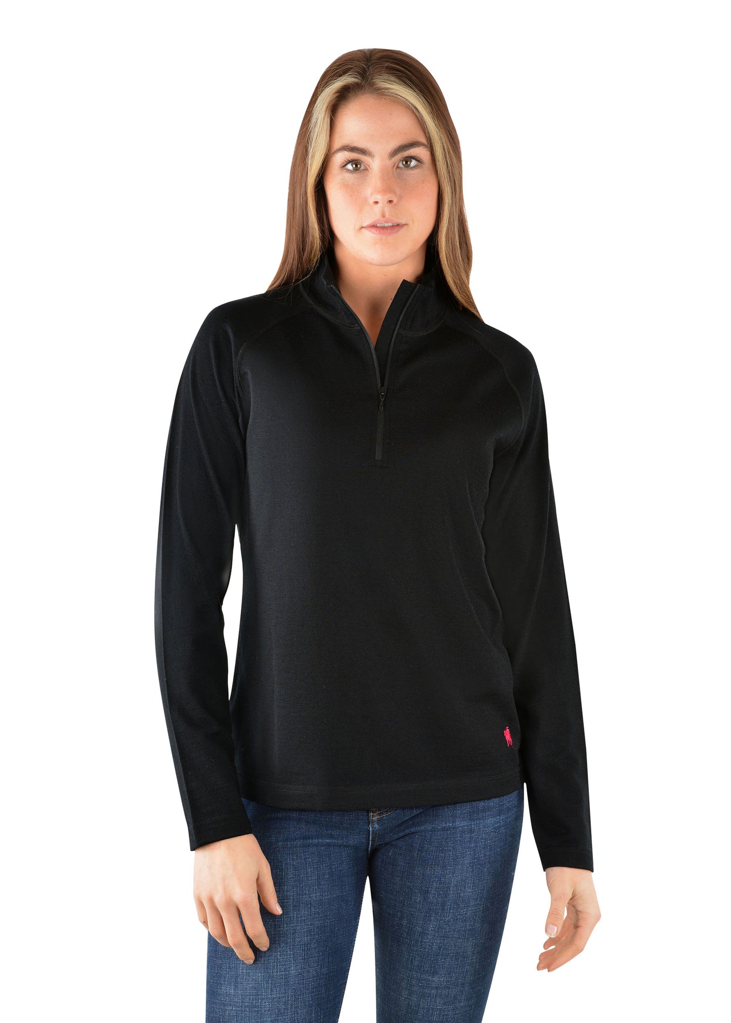WMNS 1/4 ZIP LS SKIVVY