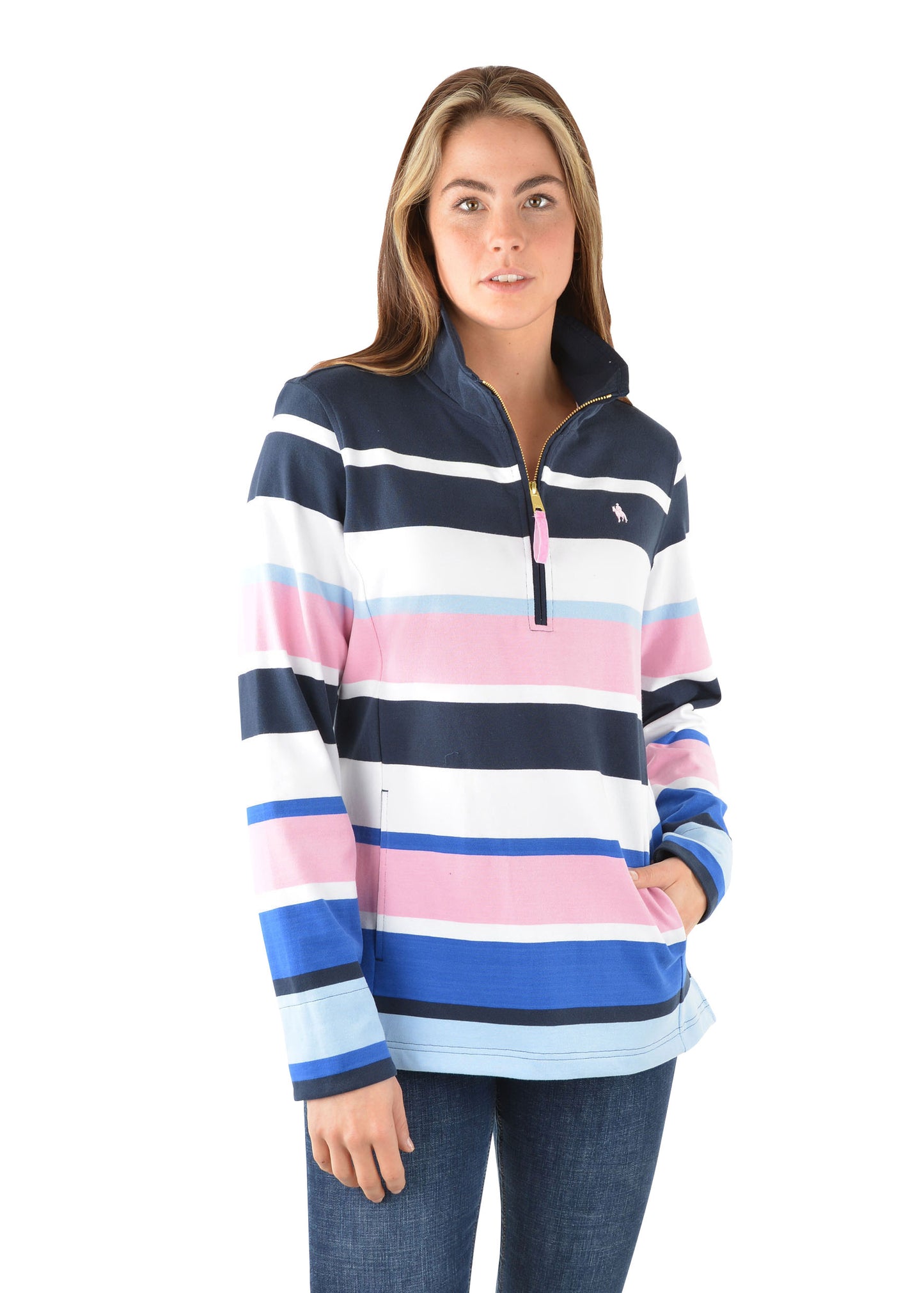WMNS LYDIE 1/4 ZIP RUGBY