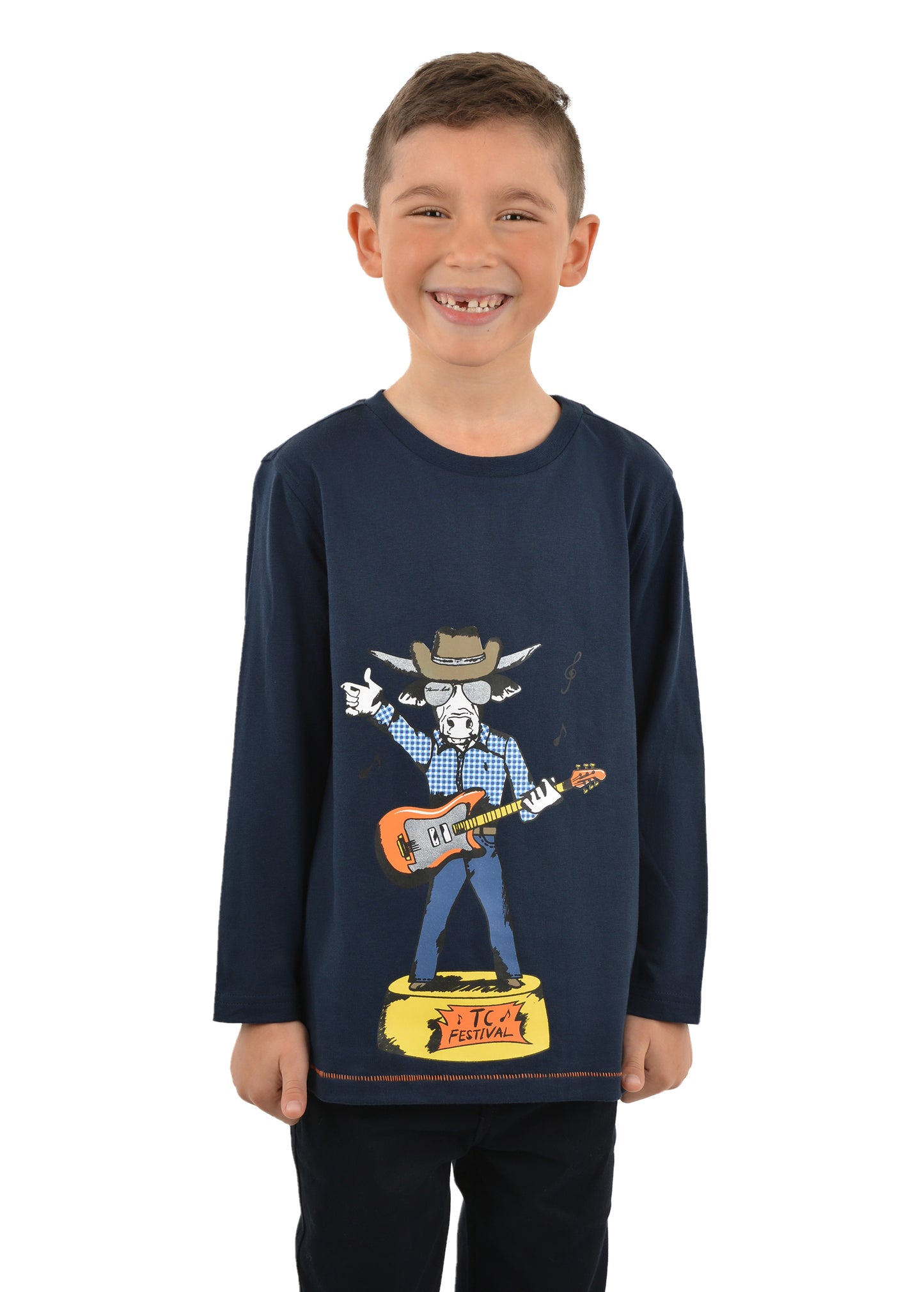 BOYS COUNTRY SINGER LS TEE