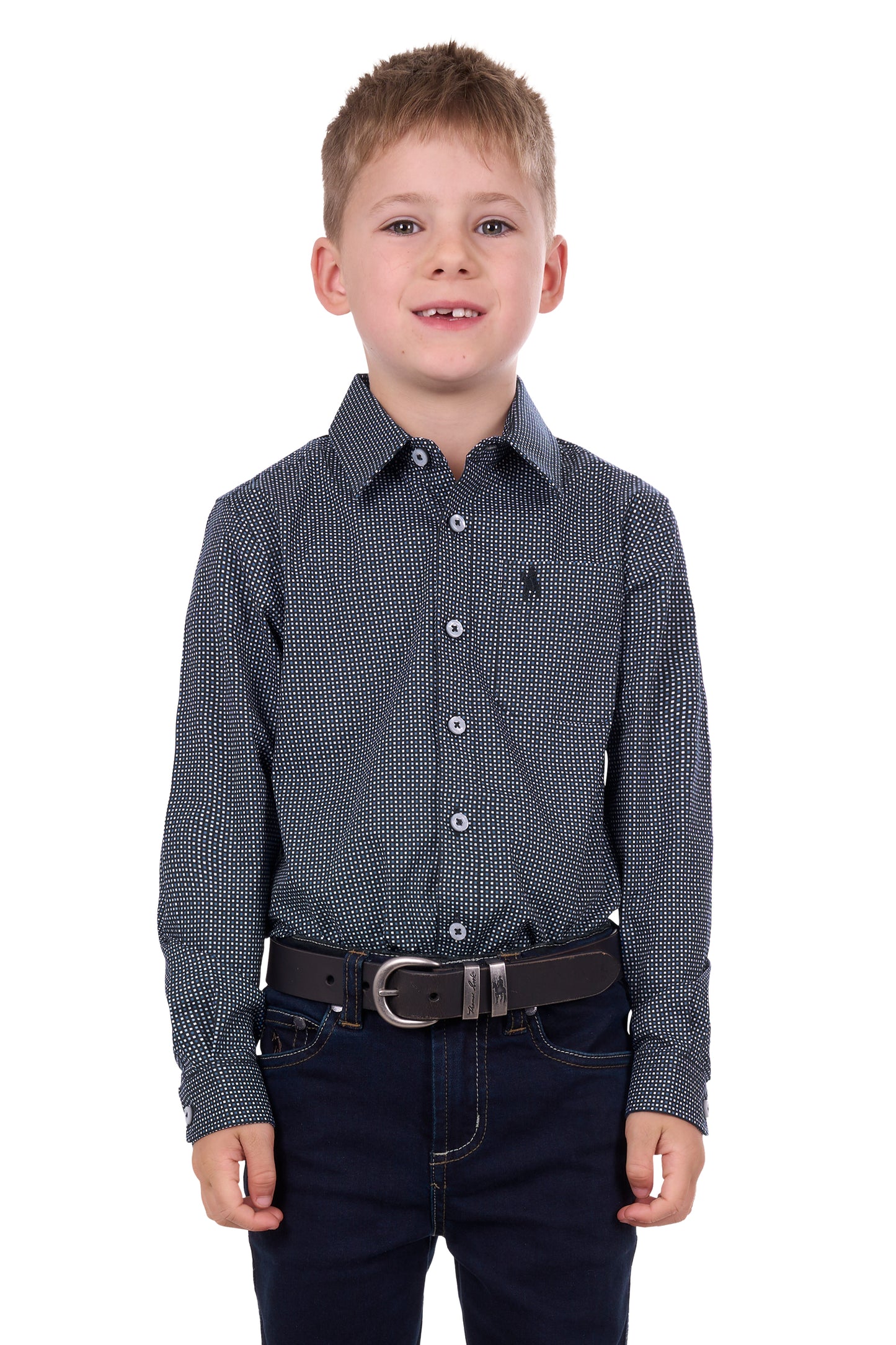 BOYS CADE 1PKT LS SHIRT