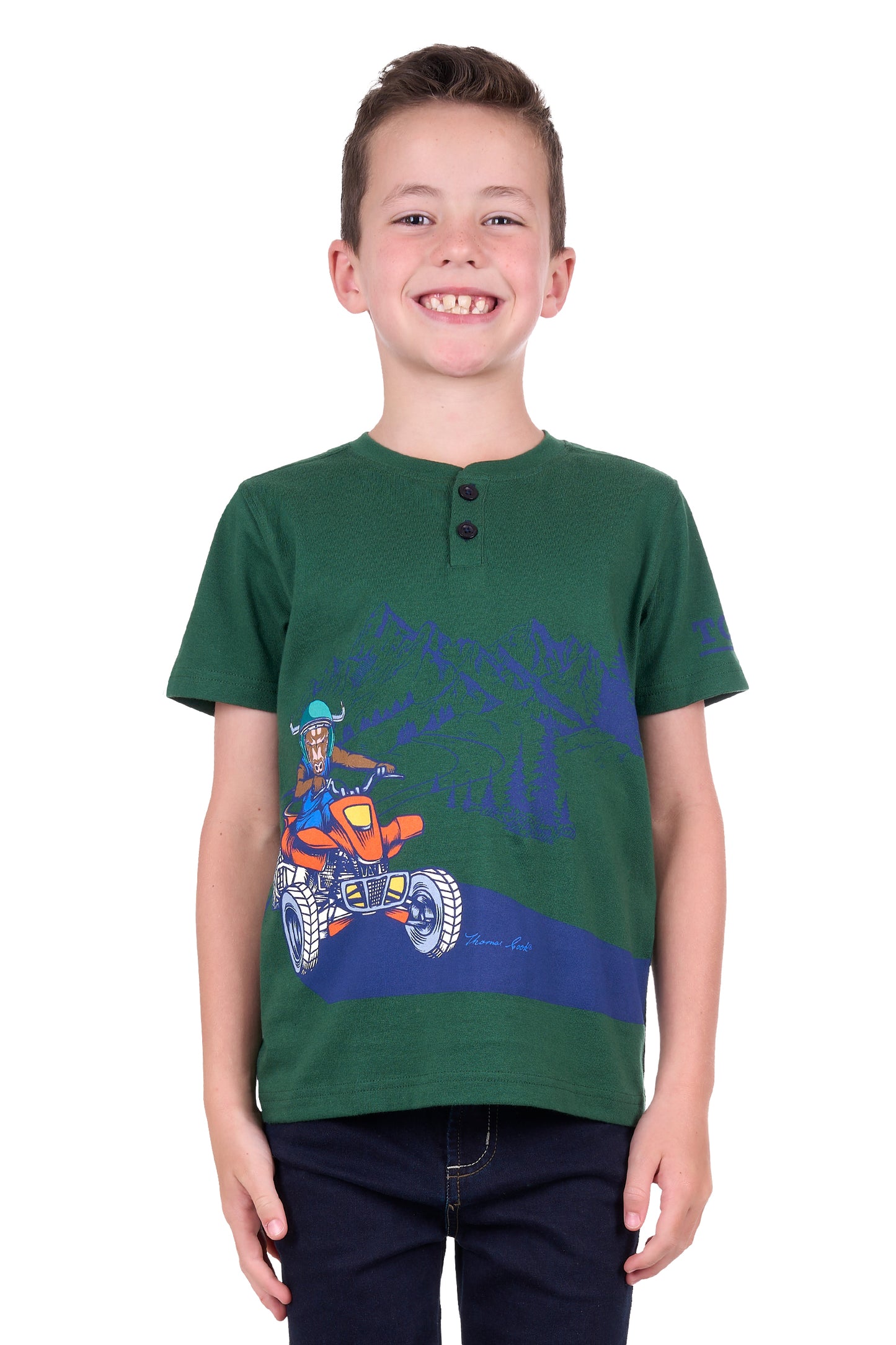 BOYS DEVON HENLEY SS TEE