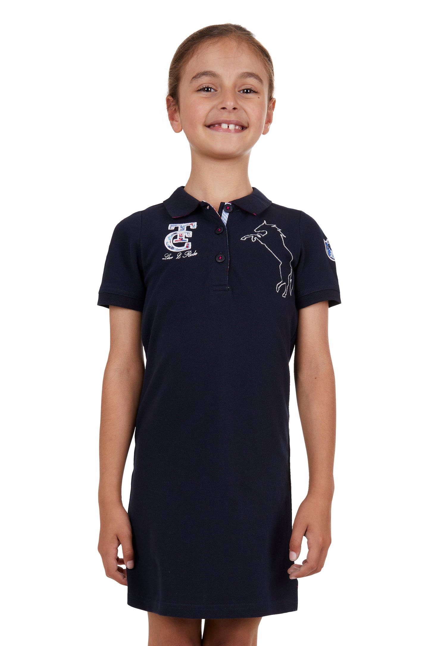 GIRLS LUNA SS POLO DRESS