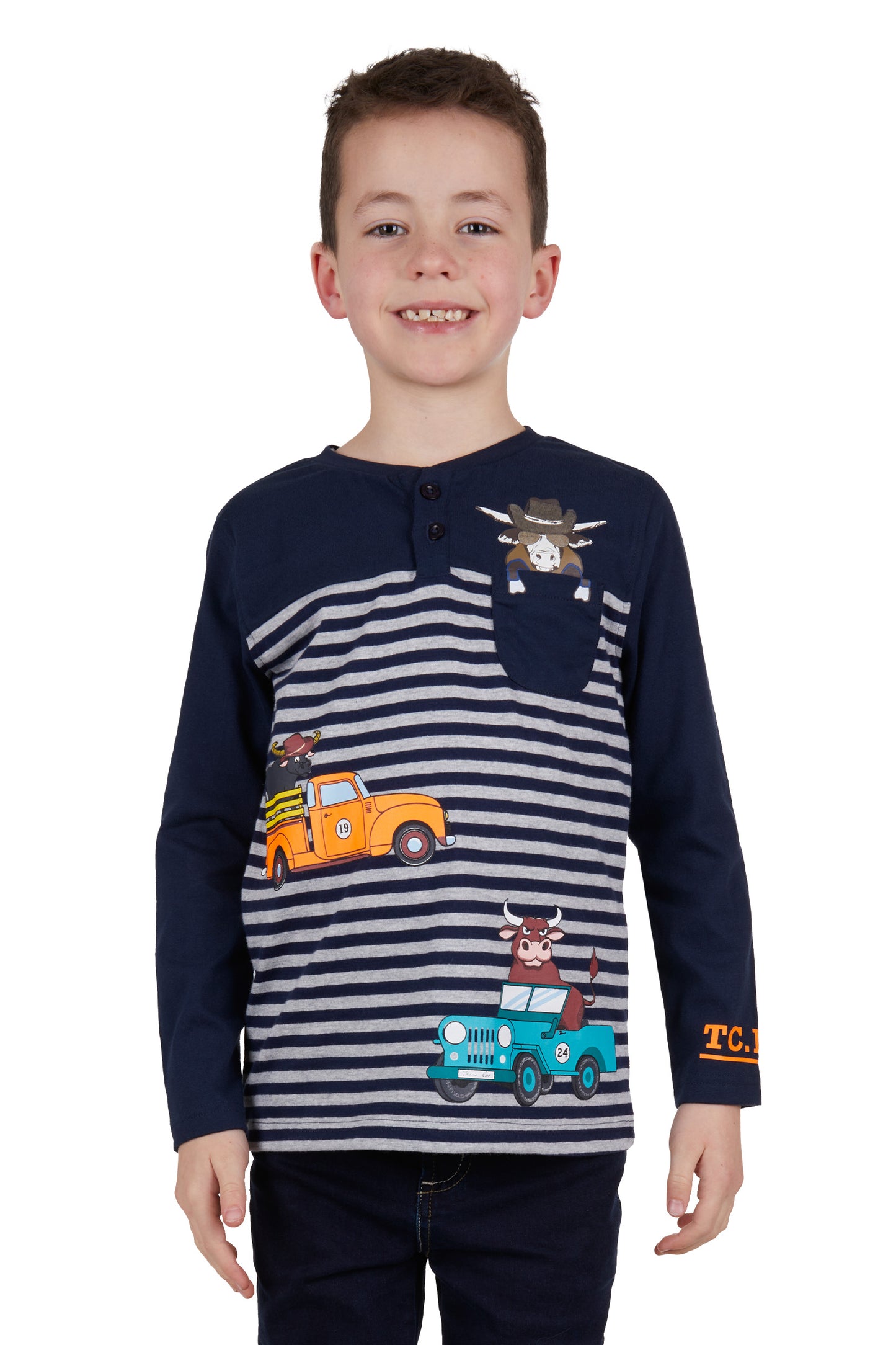 BOYS RIDE HENLEY LS TEE