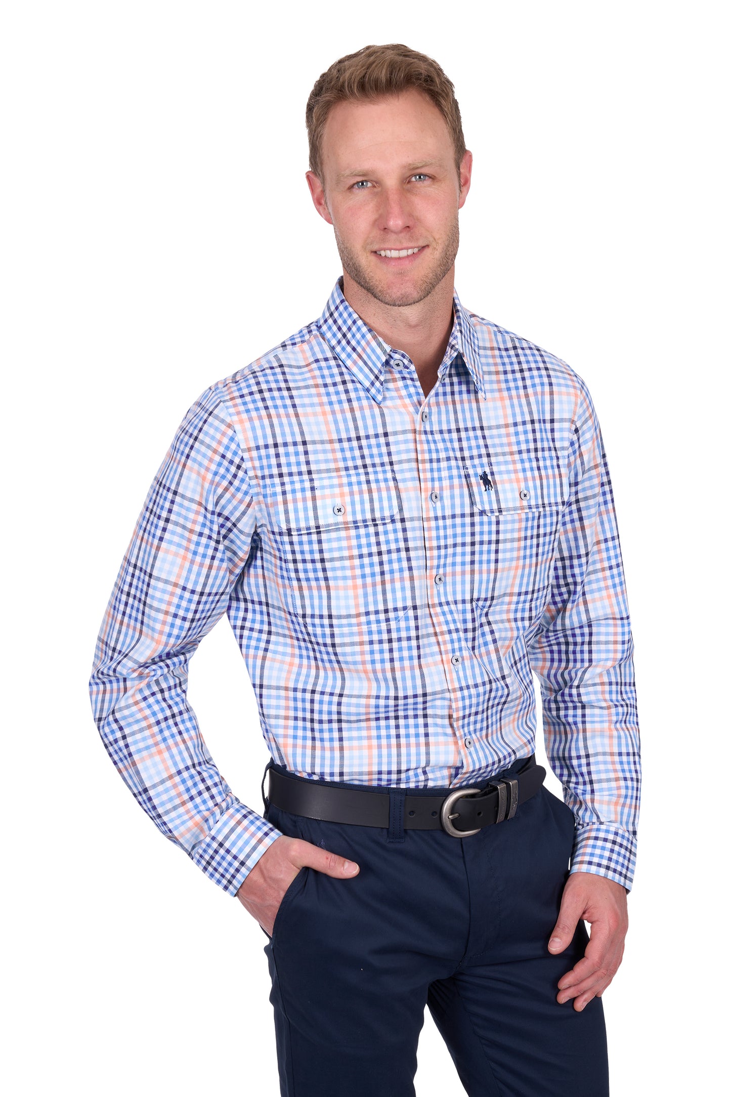 MENS MARK 2PKT LS SHIRT