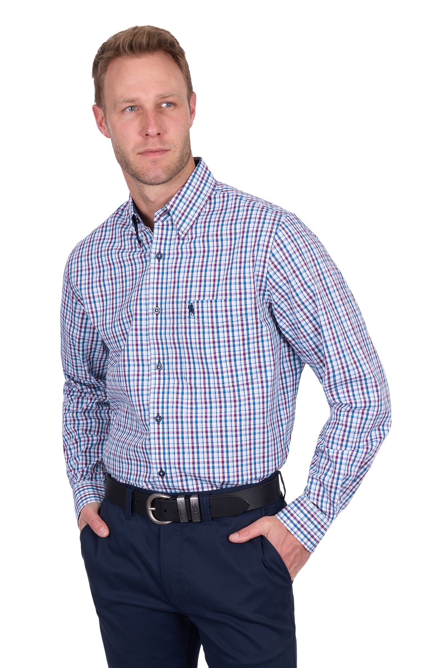 MENS JOSEPH 1PKT LS SHIRT