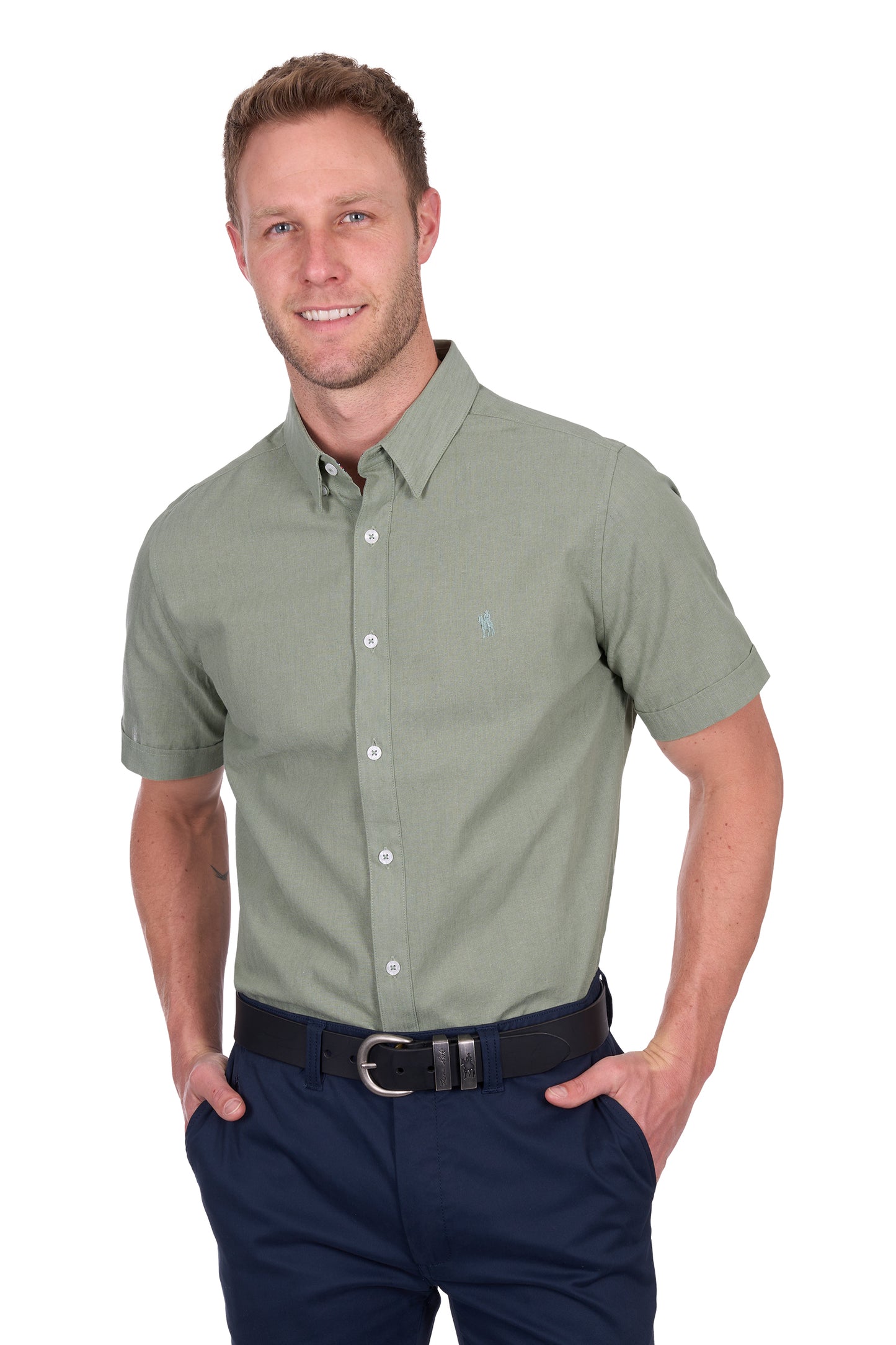 MENS TC LINEN SS SHIRT