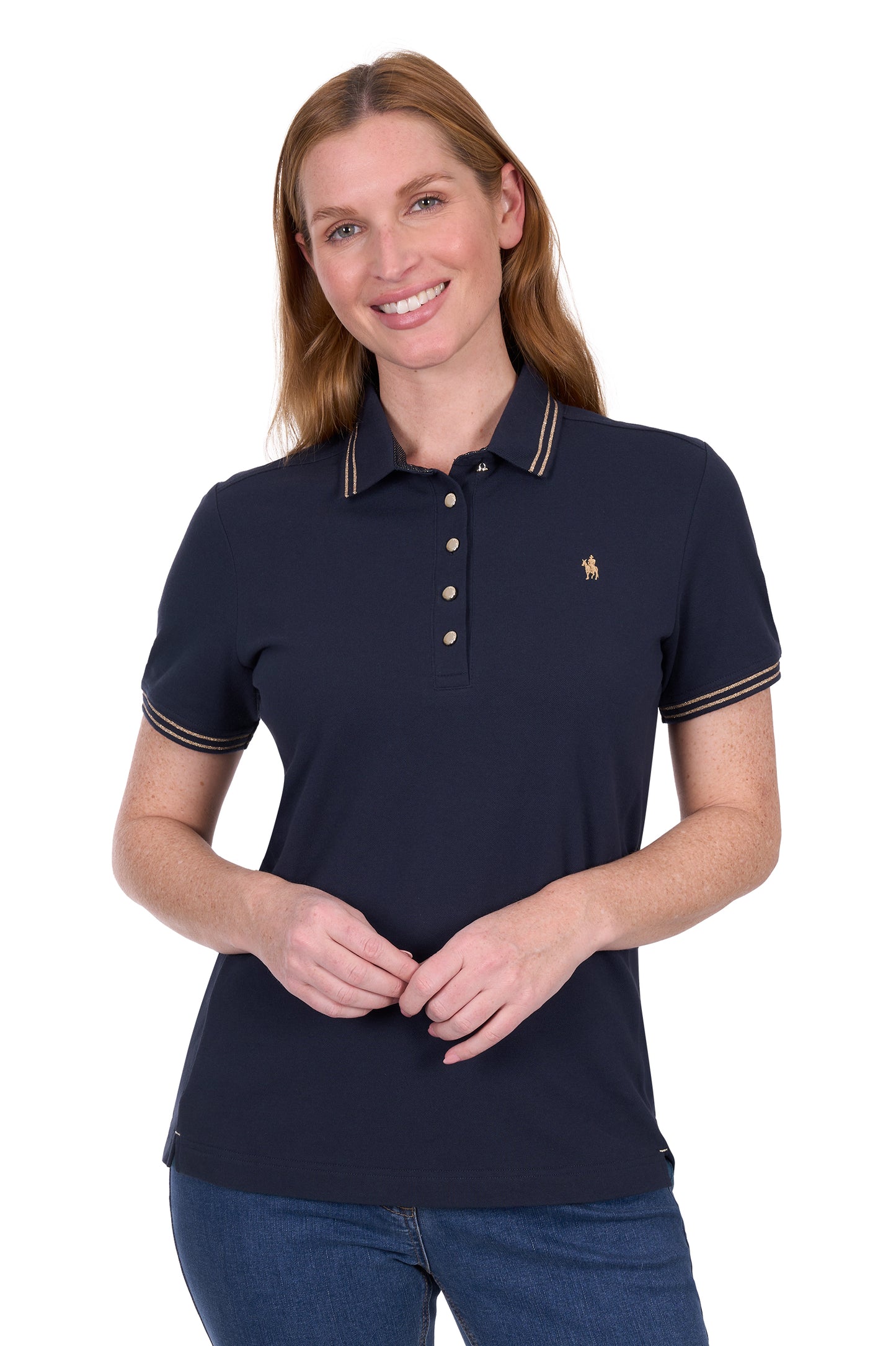 WMNS LAUREN SS POLO