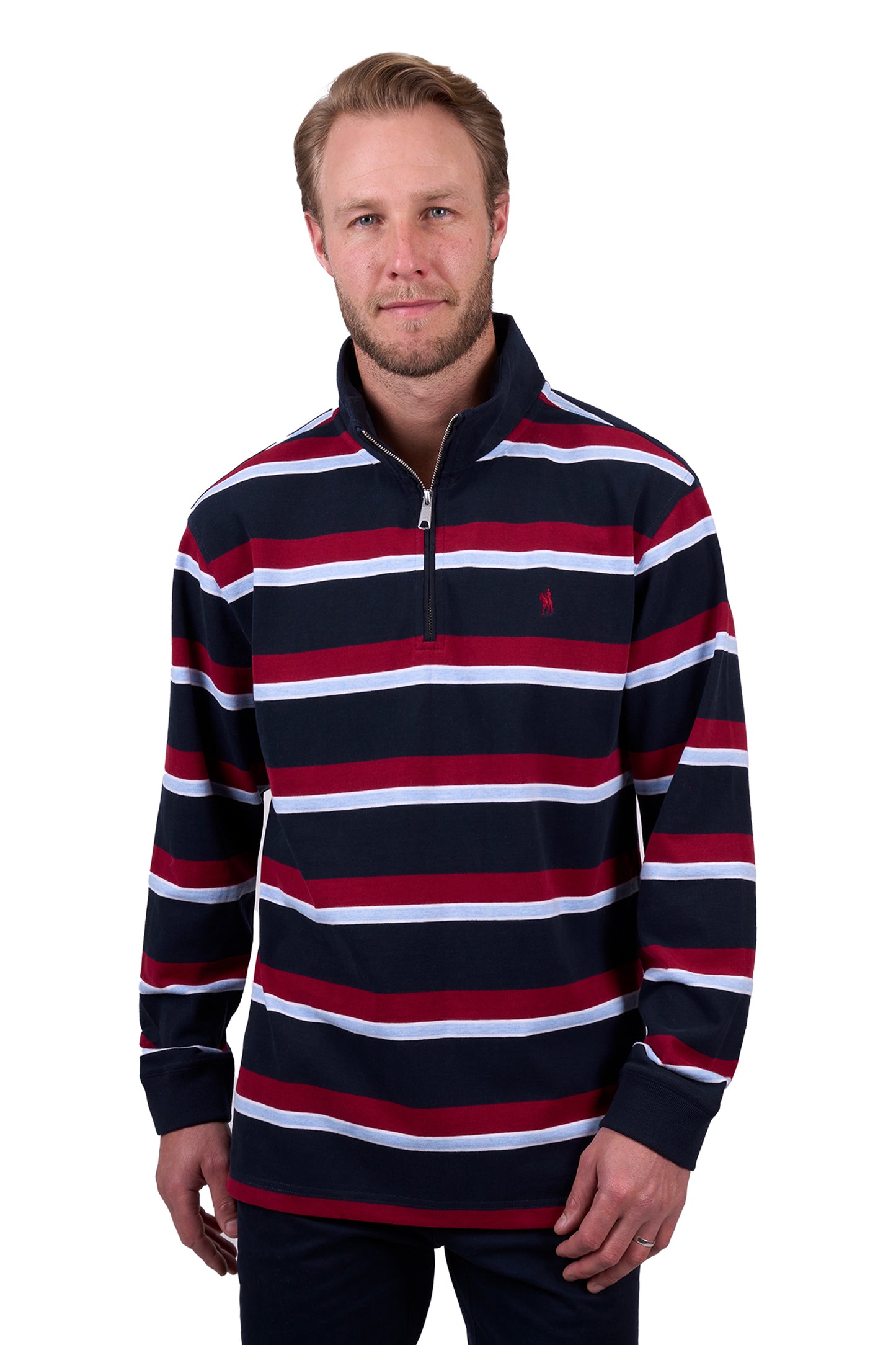 MENS RICK 1/4 ZIP RUGBY