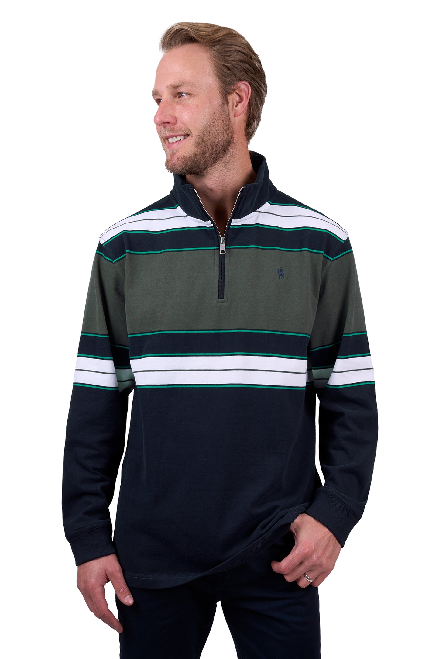 MENS LUCAS 1/4 ZIP RUGBY