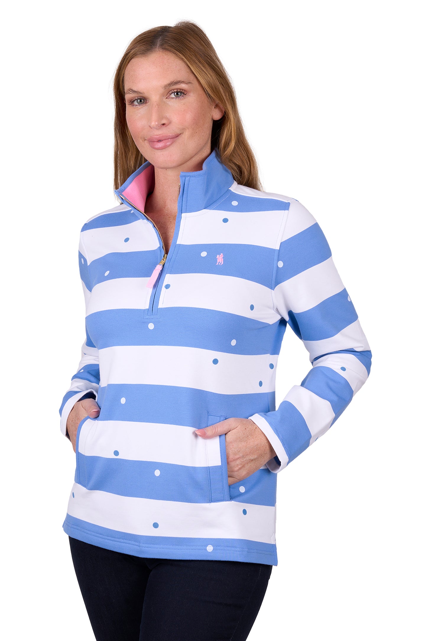WMNS EDEN 1/4 ZIP RUGBY