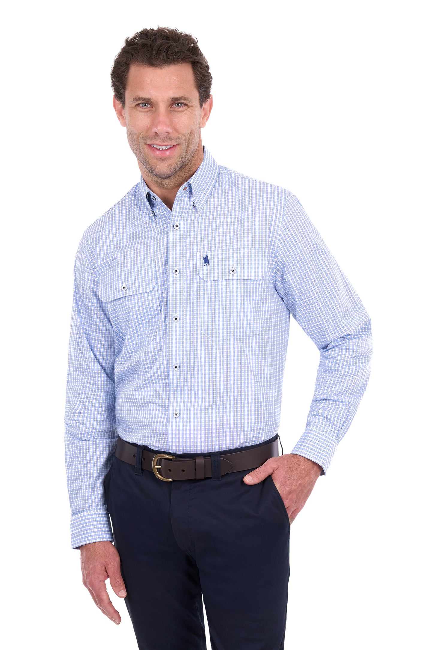 MENS ISAAC 2PKT LS SHIRT