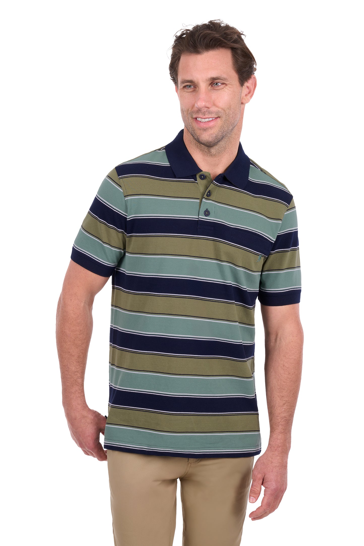 MENS LAWRENCE 1PKT SS POLO