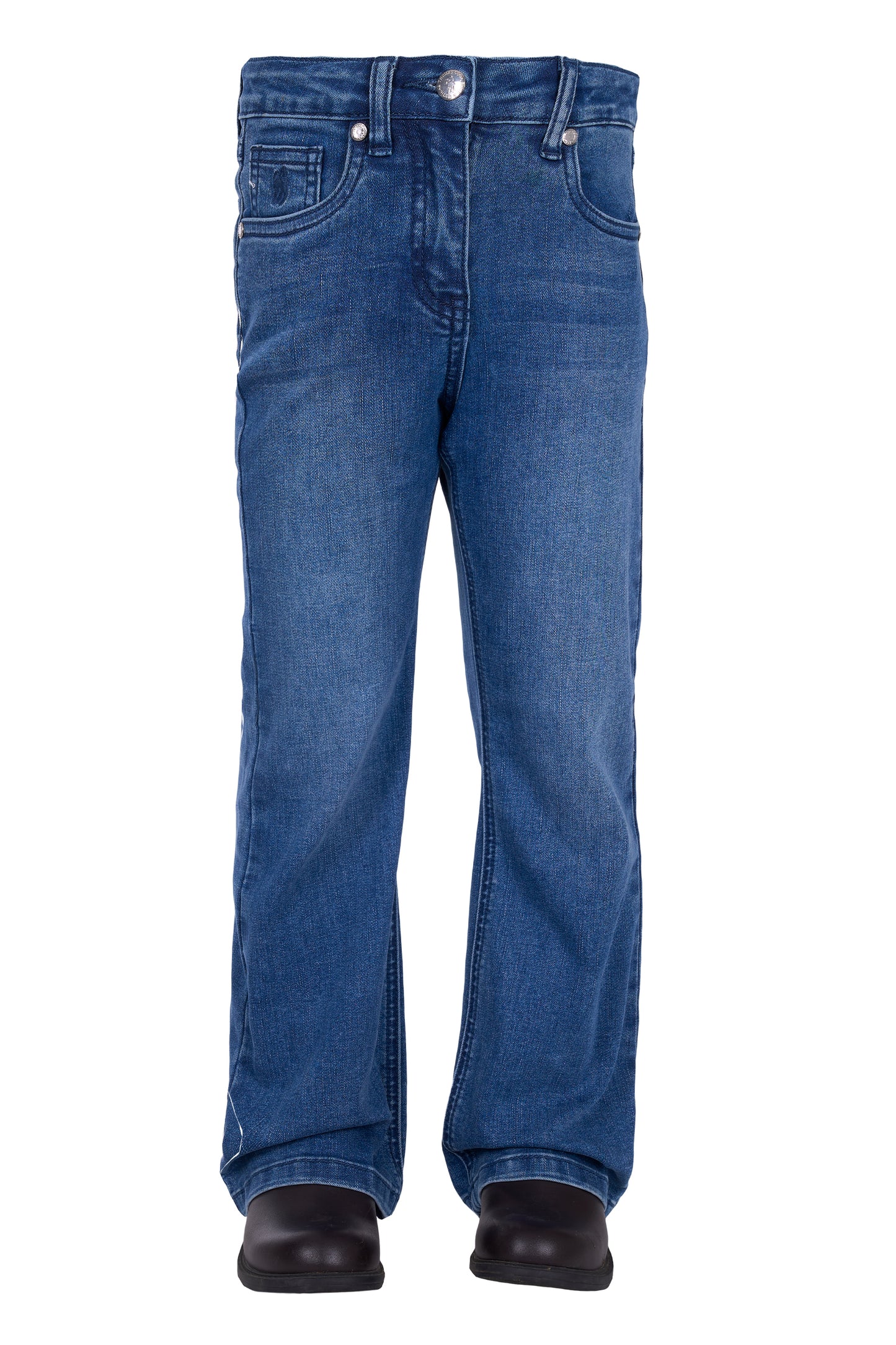 GIRLS HEATHER BOOT CUT JEAN